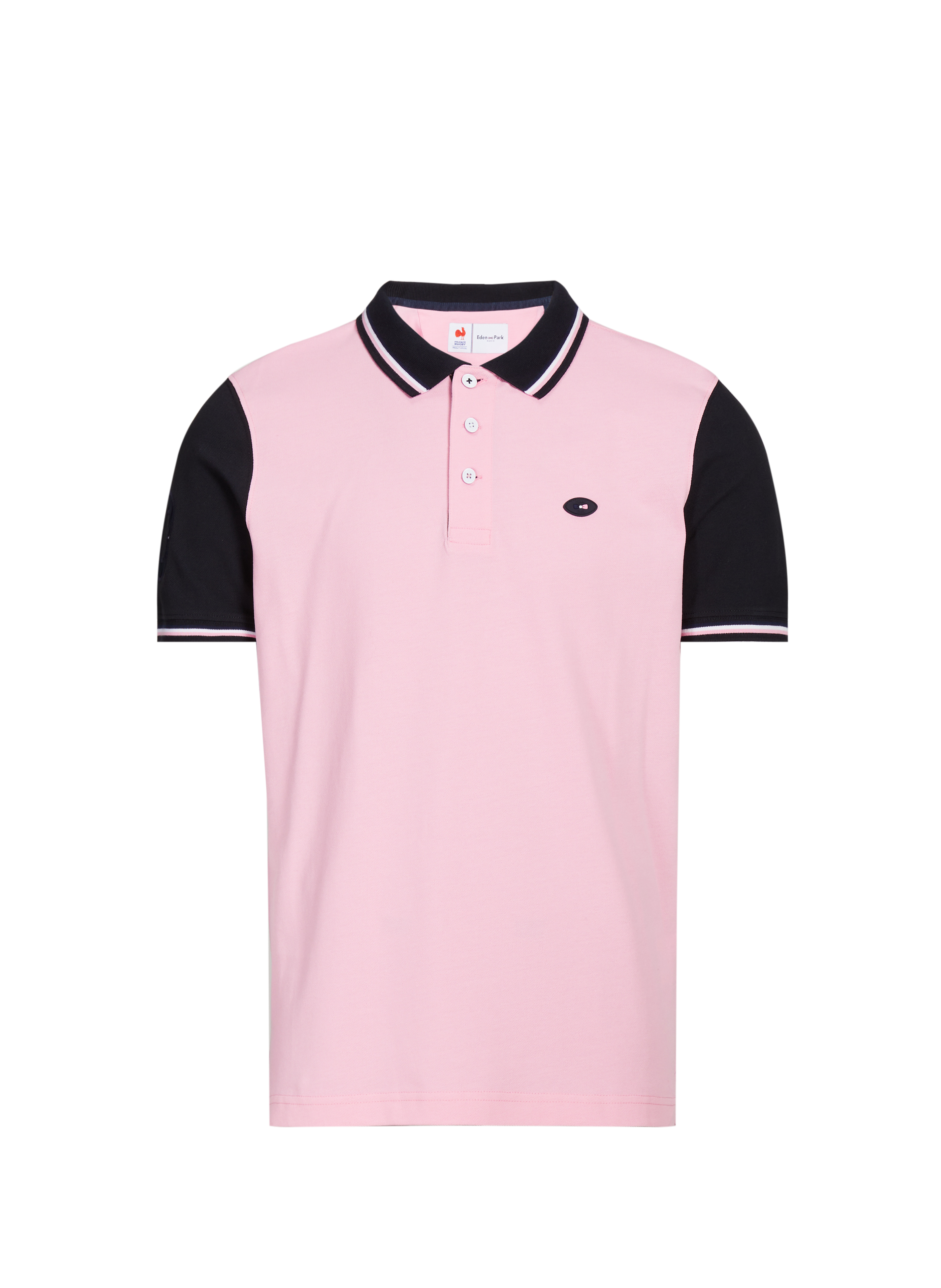 Polo à manches courtes en coton EDEN PARK Rose