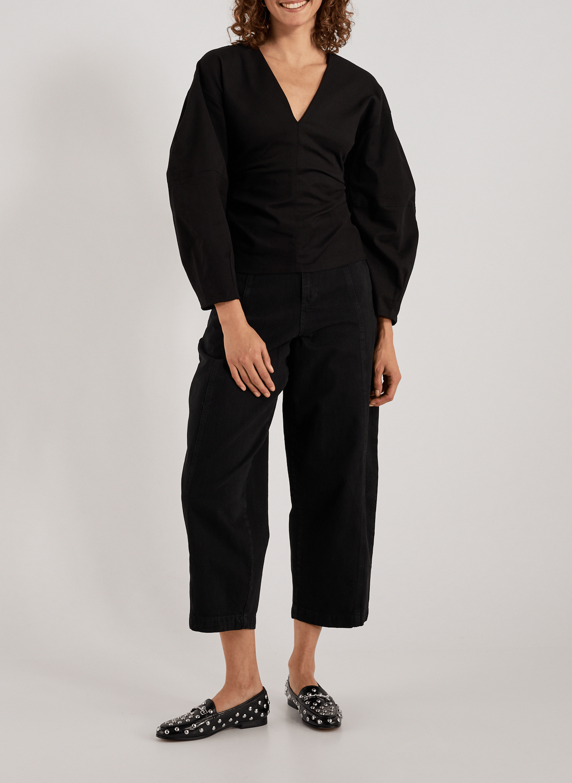 Pantalon Ballon TOPSHOP Noir