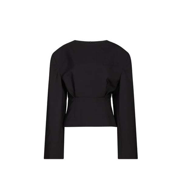 A.w.a.k.e. Top En Laine Mélangée In Black