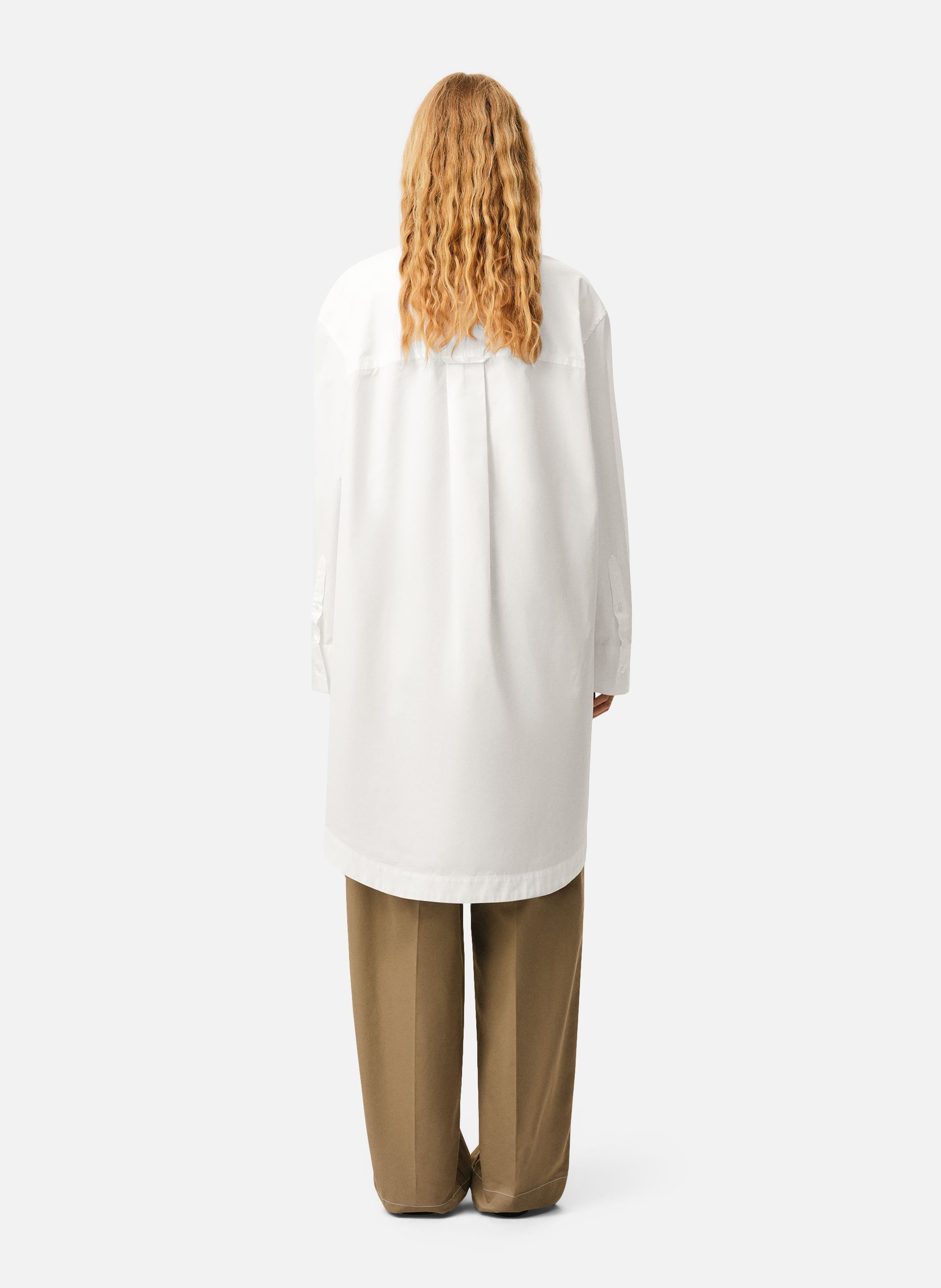 Chemise large ami de coeur unisexe en coton AMI PARIS Blanc