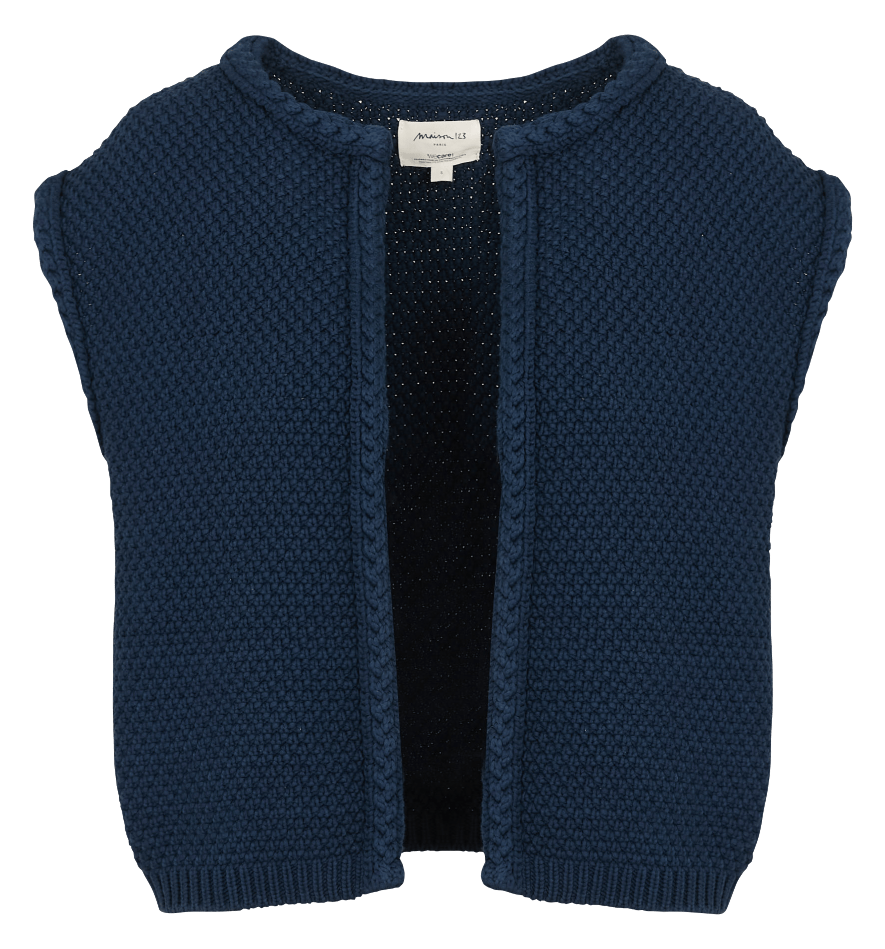 Gilet tressé sans manches uni betsy Violet