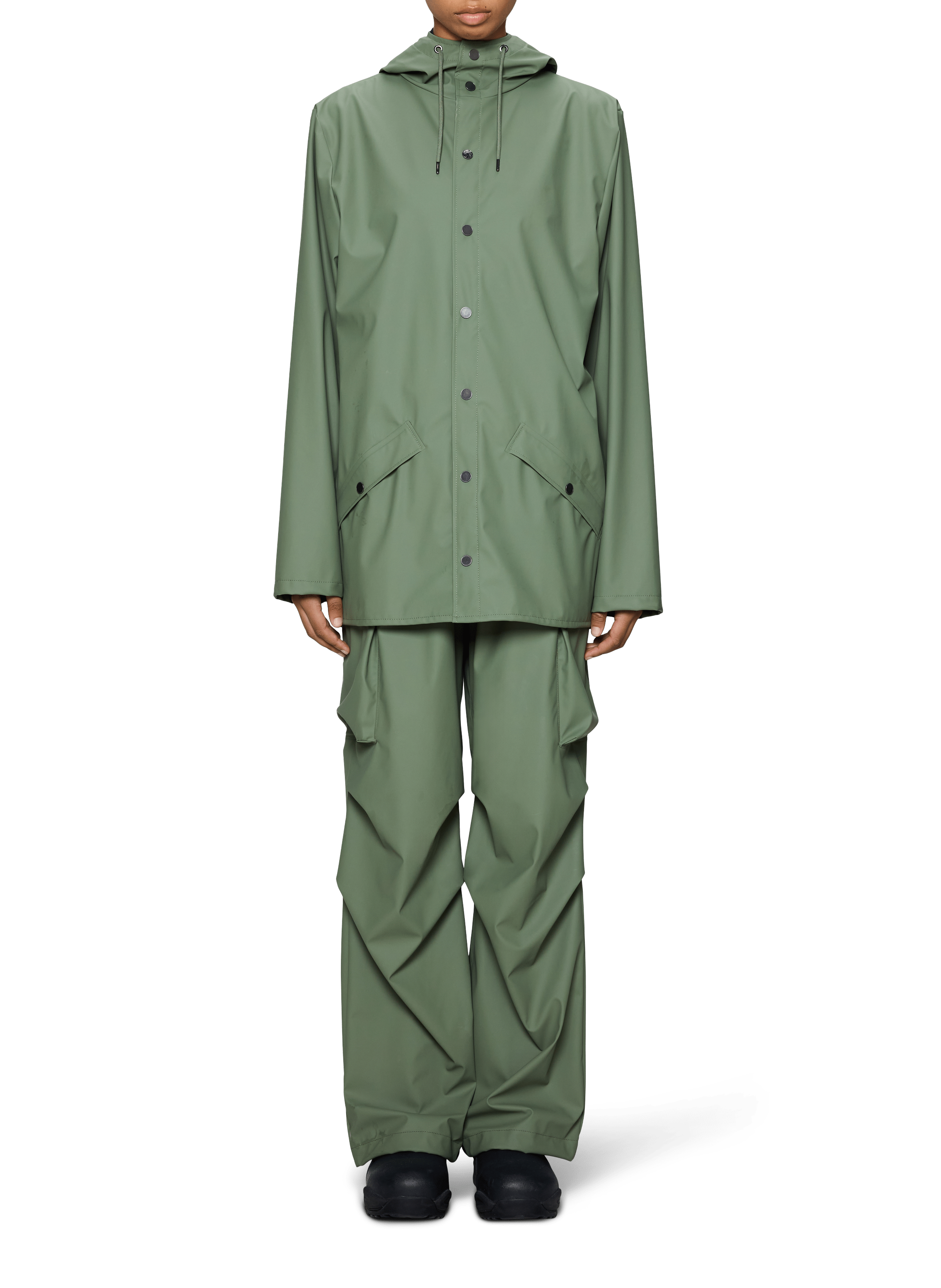 Long hooded raincoat RAINS Multicolour