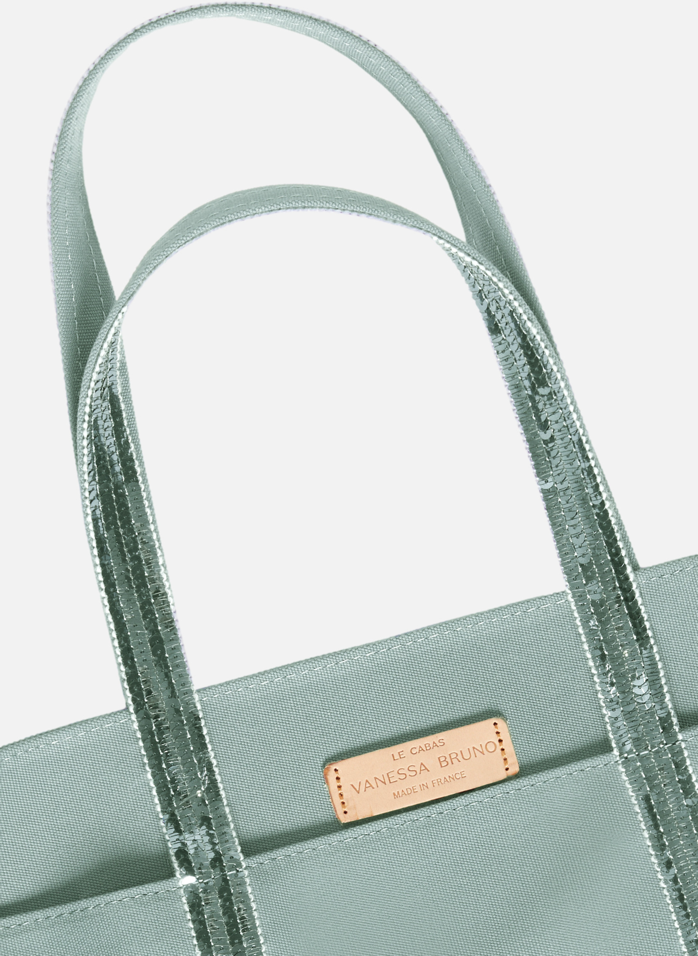 Cabas l zippé en toile VANESSA BRUNO Vert