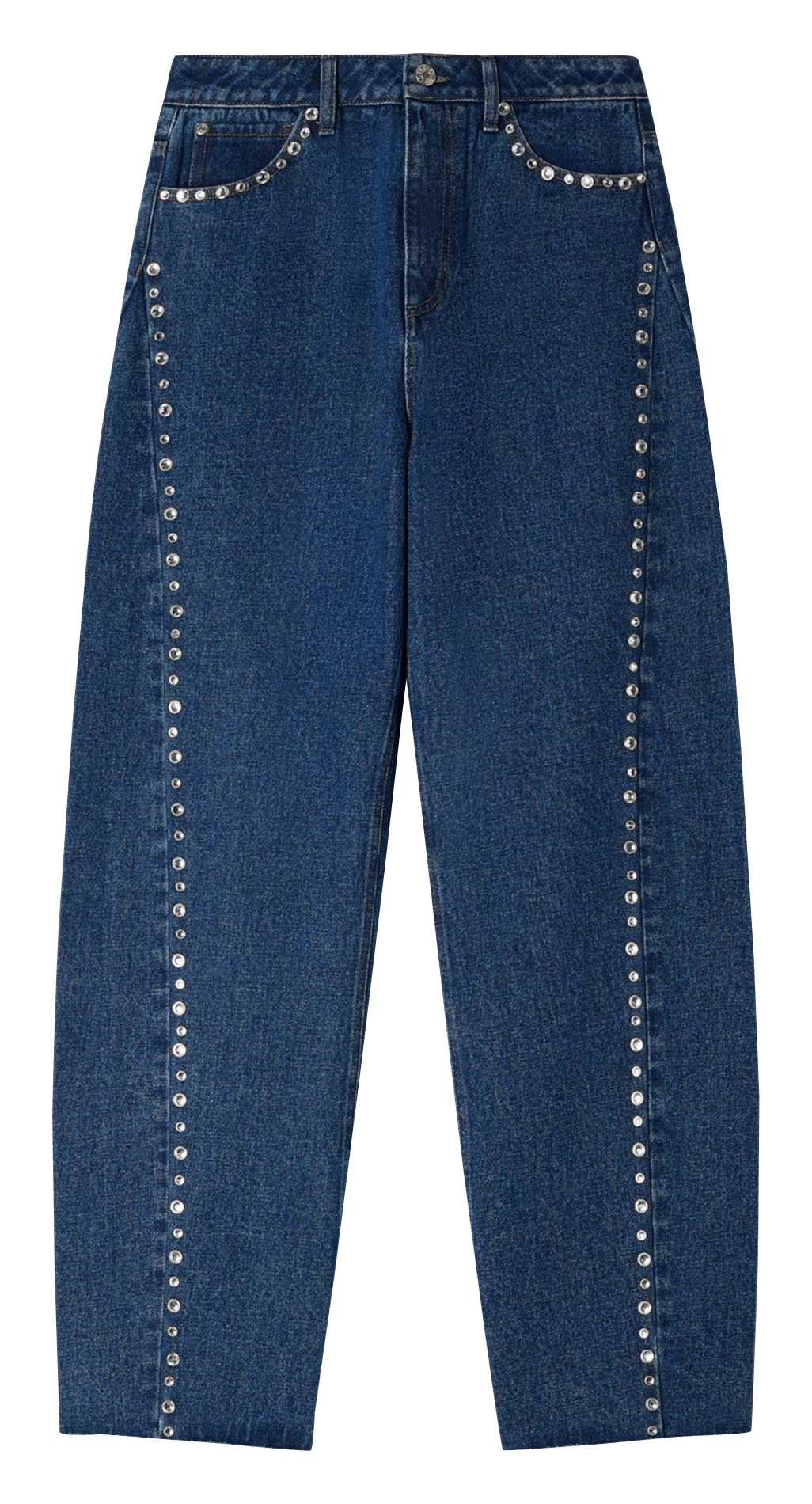 Jean barrel en coton SANDRO Bleu