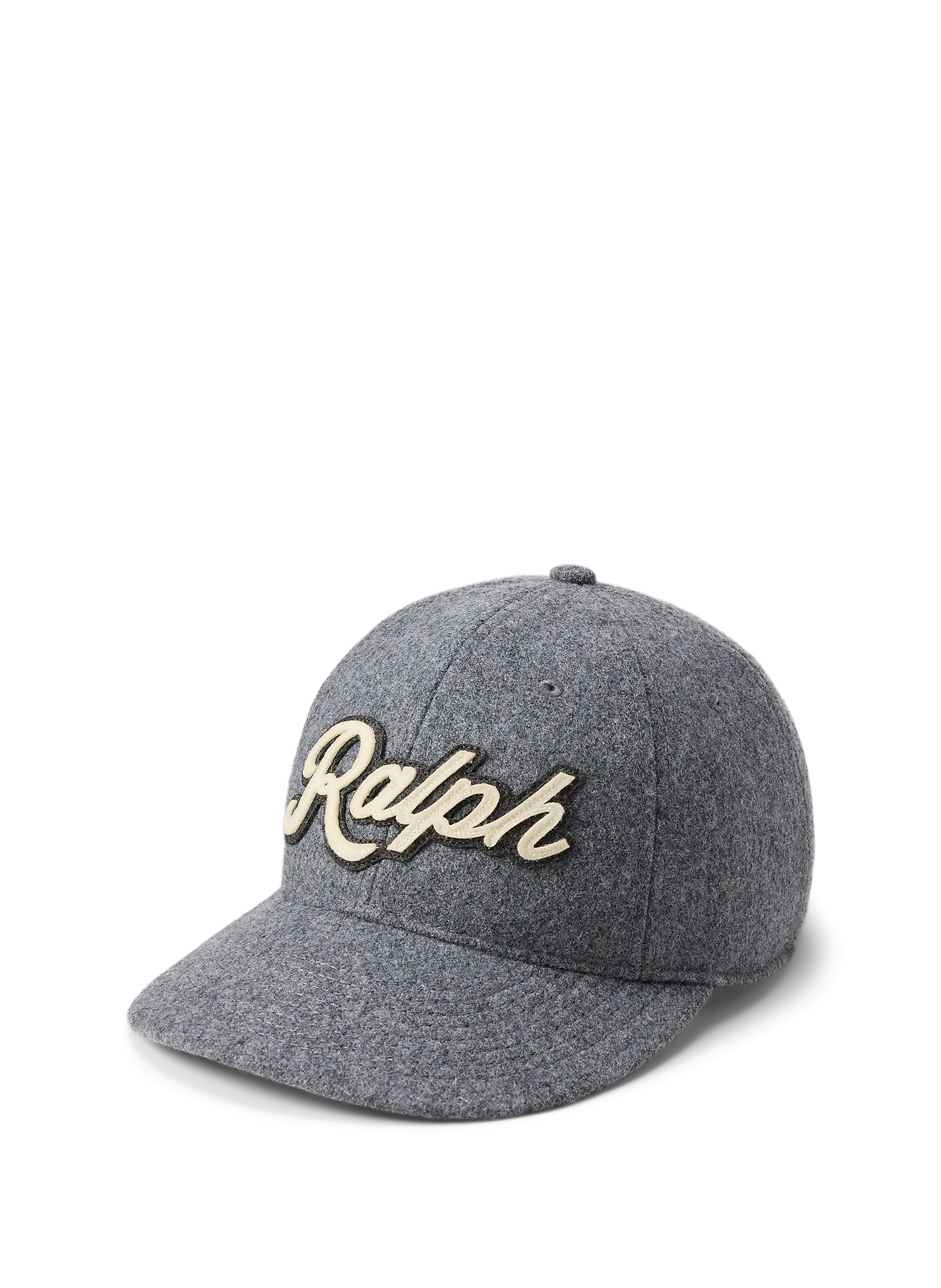 Casquette à logo en laine mélangée POLO RALPH LAUREN Gris