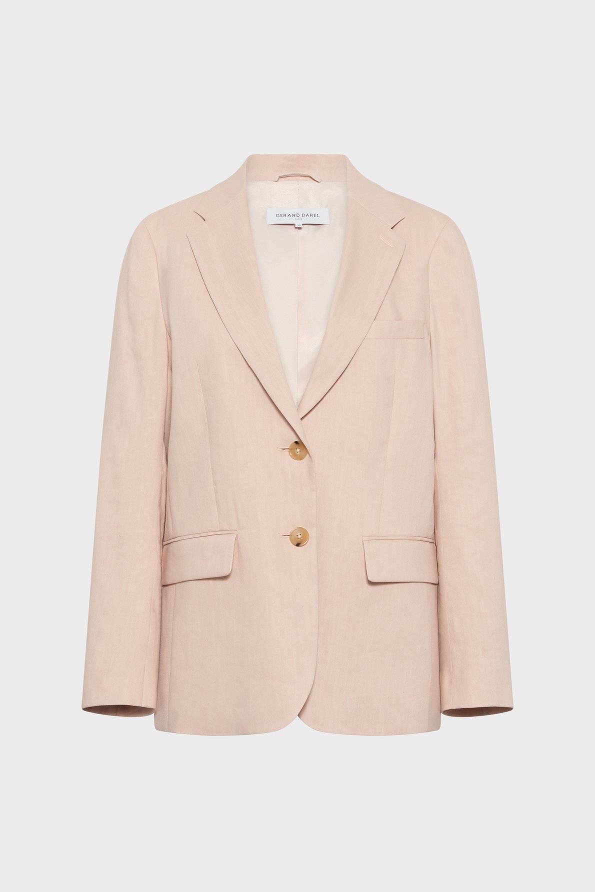 Veste de tailleur en lin mélangé - tazia GERARD DAREL Beige