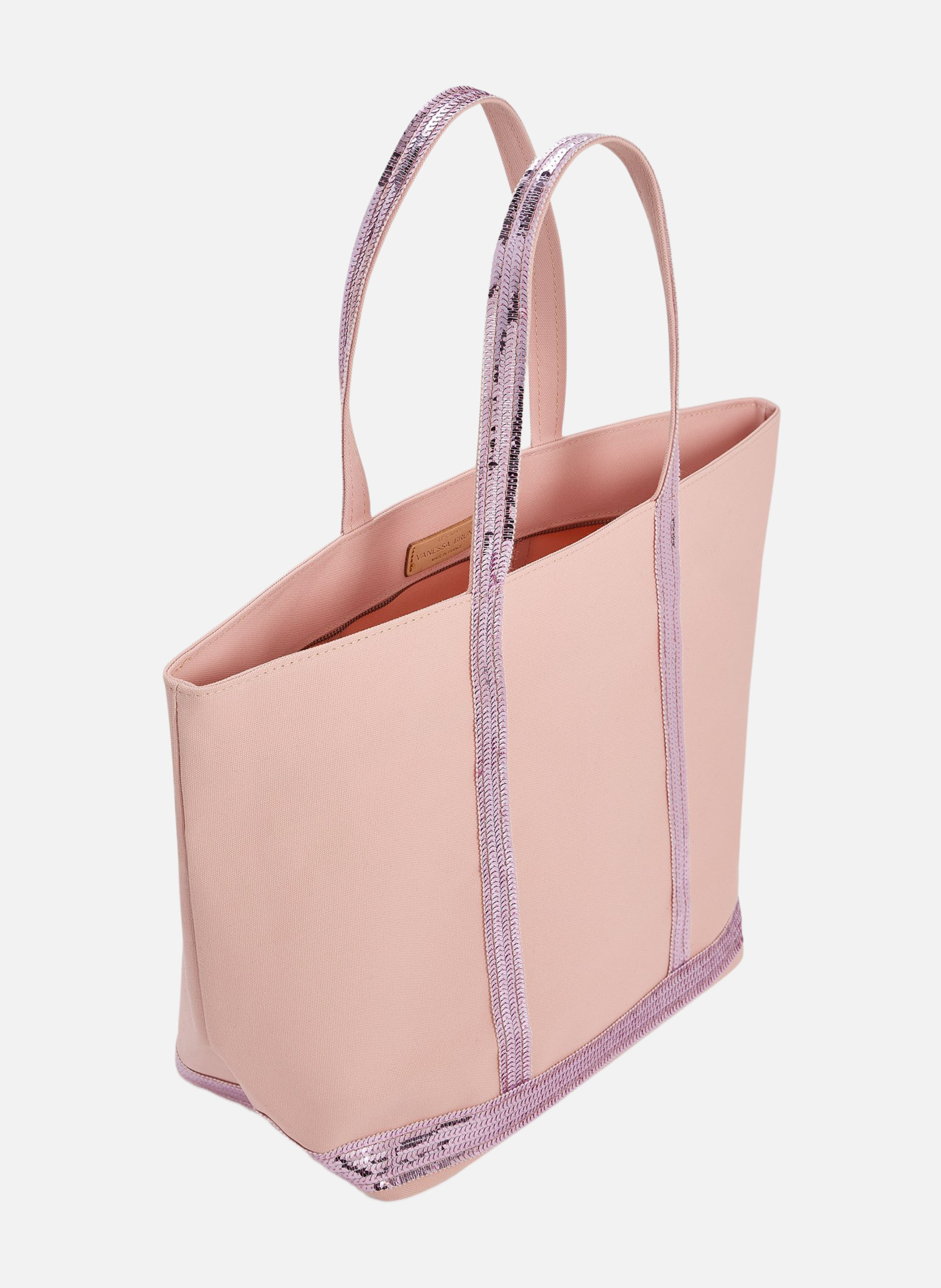 Cabas l zippé en toile VANESSA BRUNO Violet