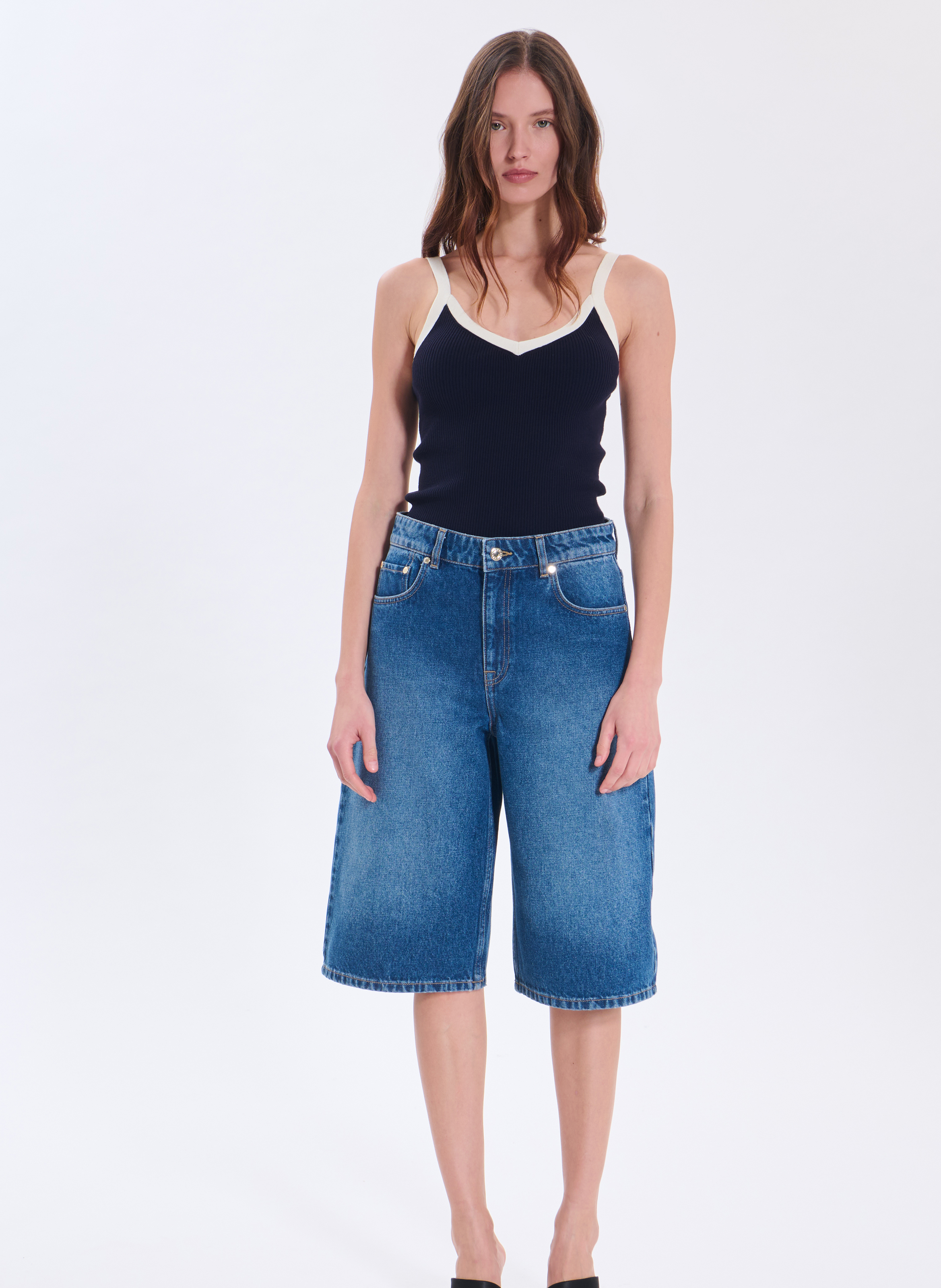 Jeans  bermuda ZAPA Bleu