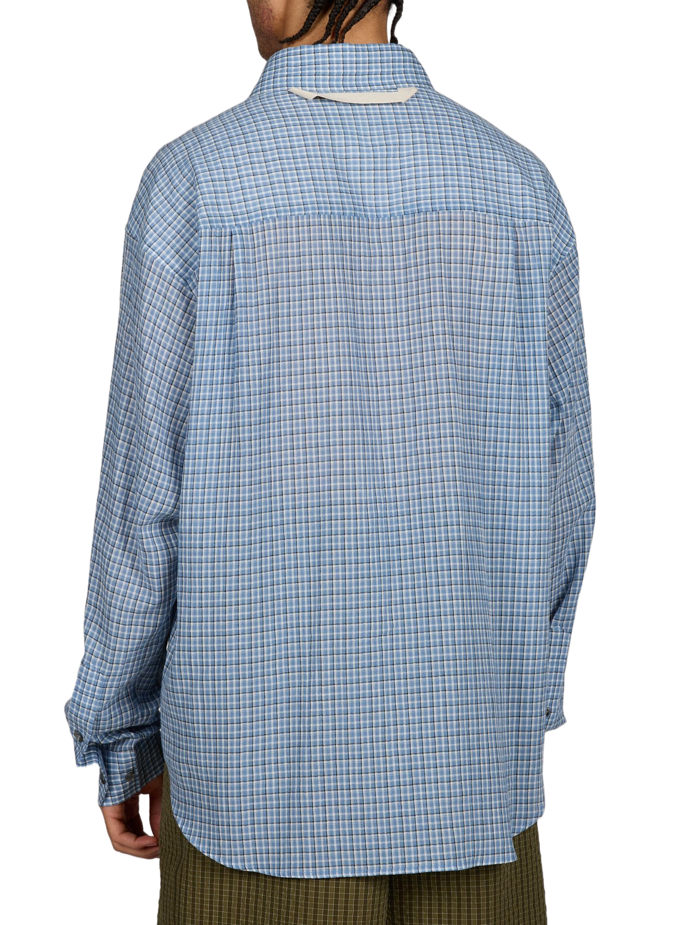 Camisa larga holgada a cuadros MERELY MADE Azul