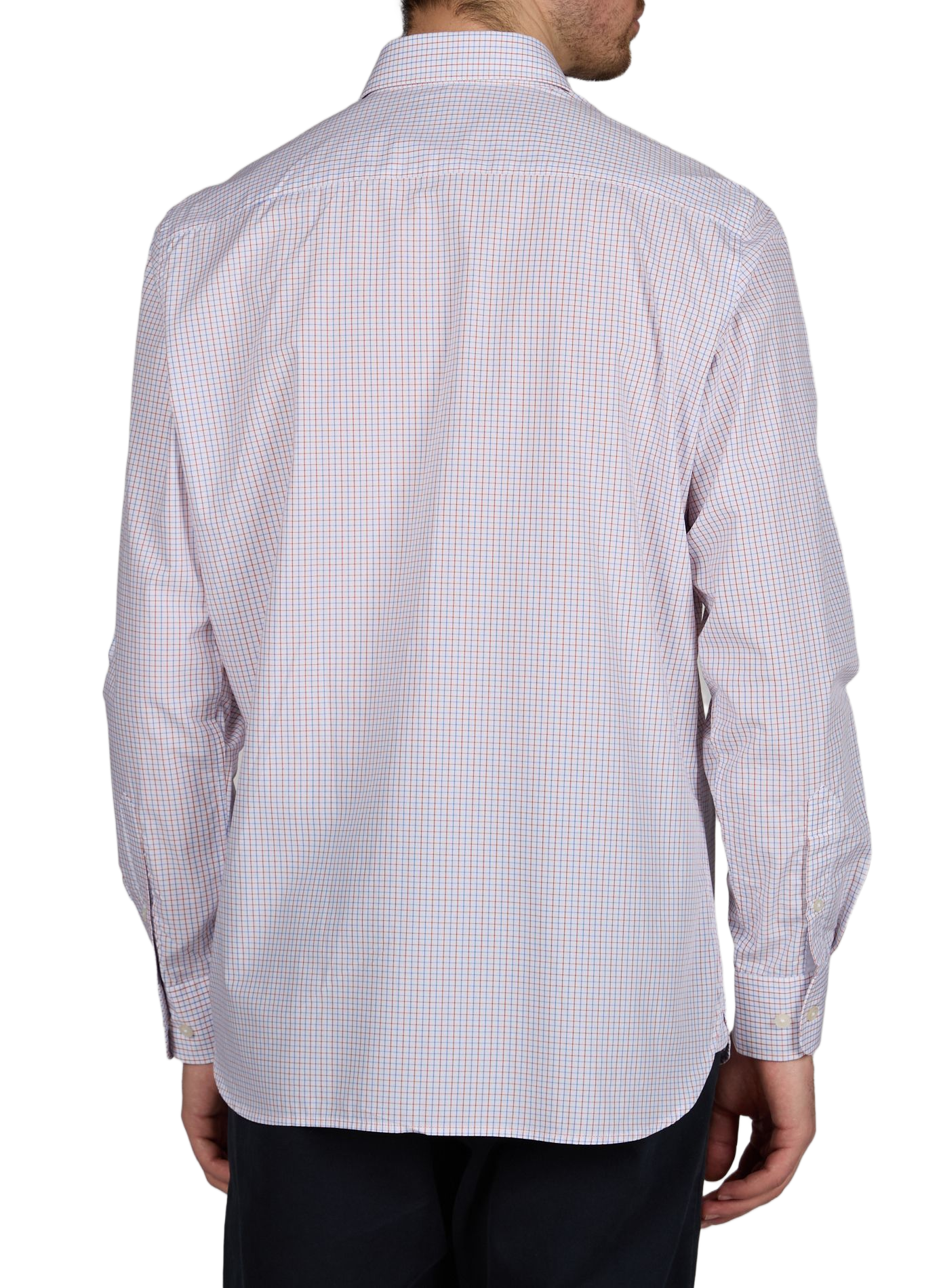 Chemise à carreaux en coton HACKETT Rouge