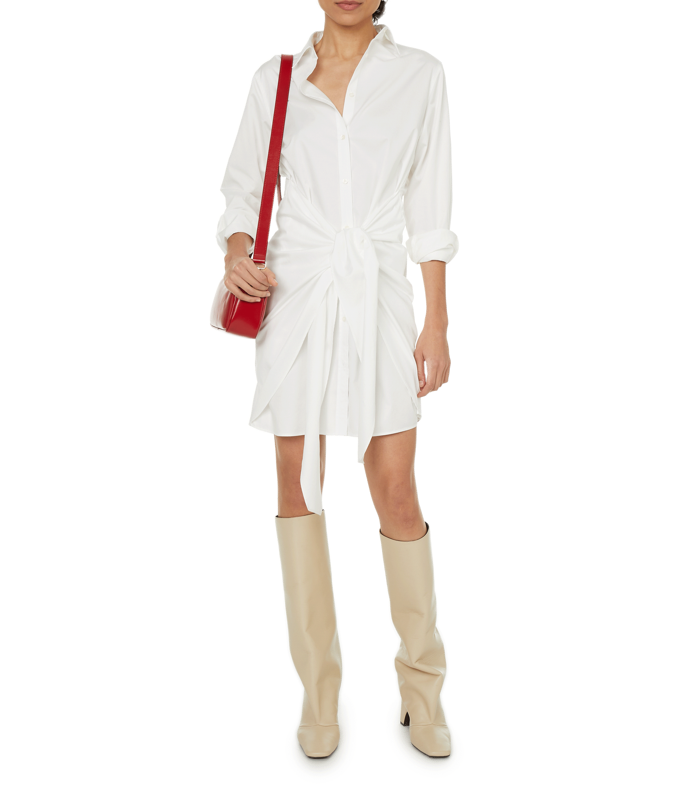 Robe chemise en coton  SAISON 1865 Blanc