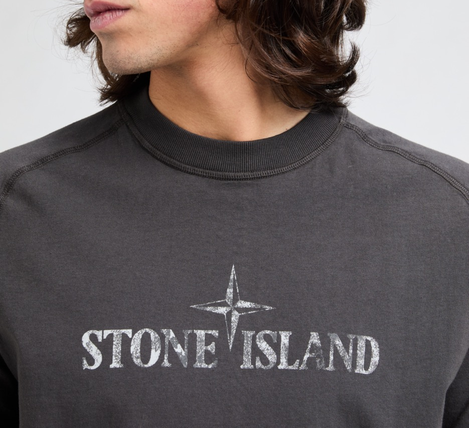 T-shirt en coton STONE ISLAND Gris