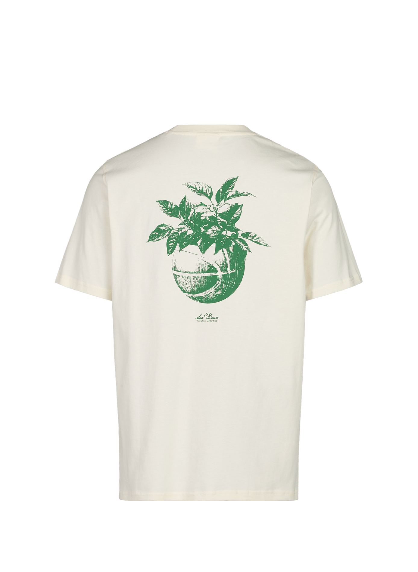 Short-sleeve cotton pullover LES DEUX White