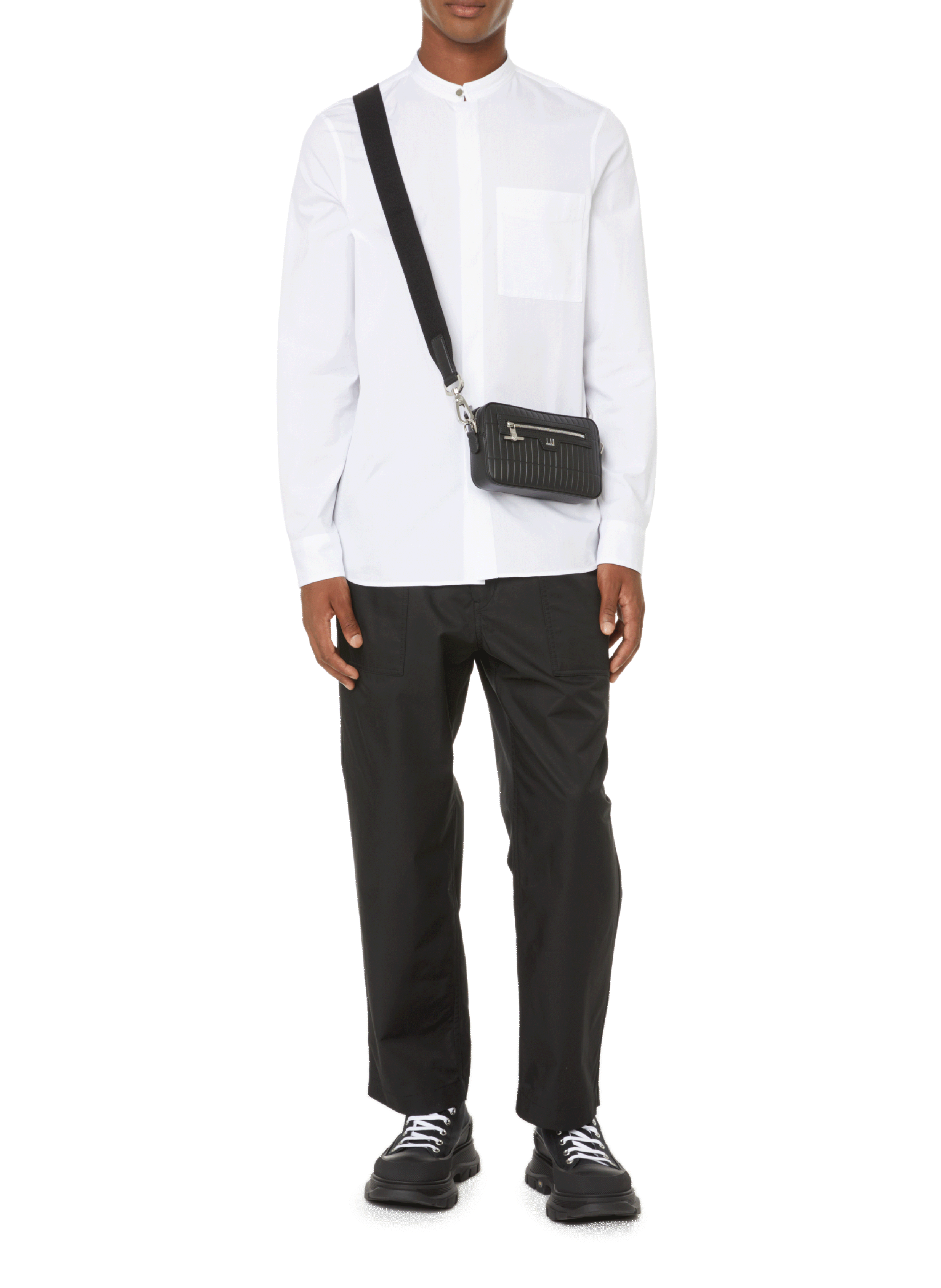 Tread Slick cotton canvas sneakers ALEXANDER MCQUEEN Black