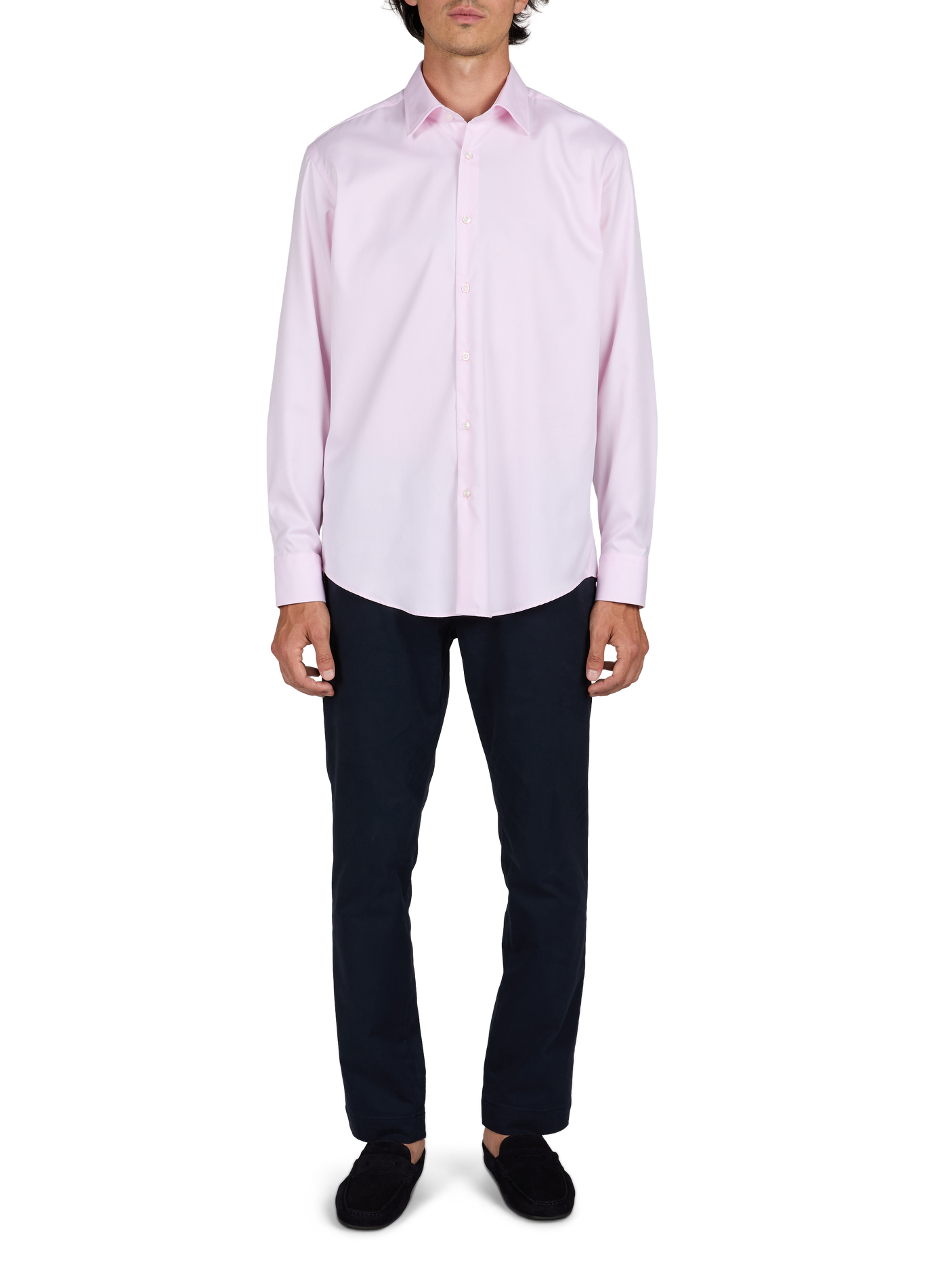 Katoenen overhemd BOSS Roze