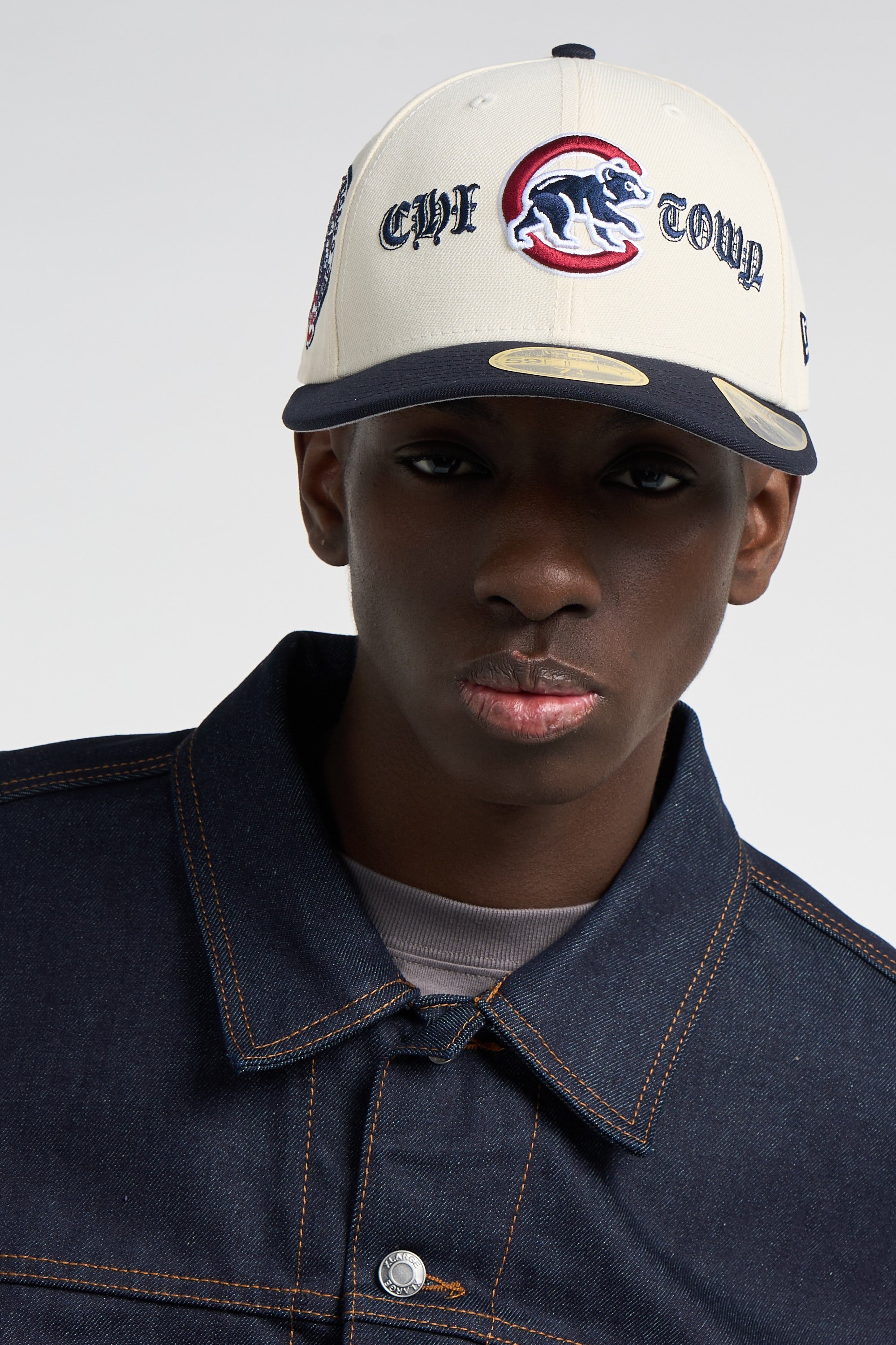 Casquette coops logo 59fifty lp chicubco  ltcnvy NEW ERA Beige