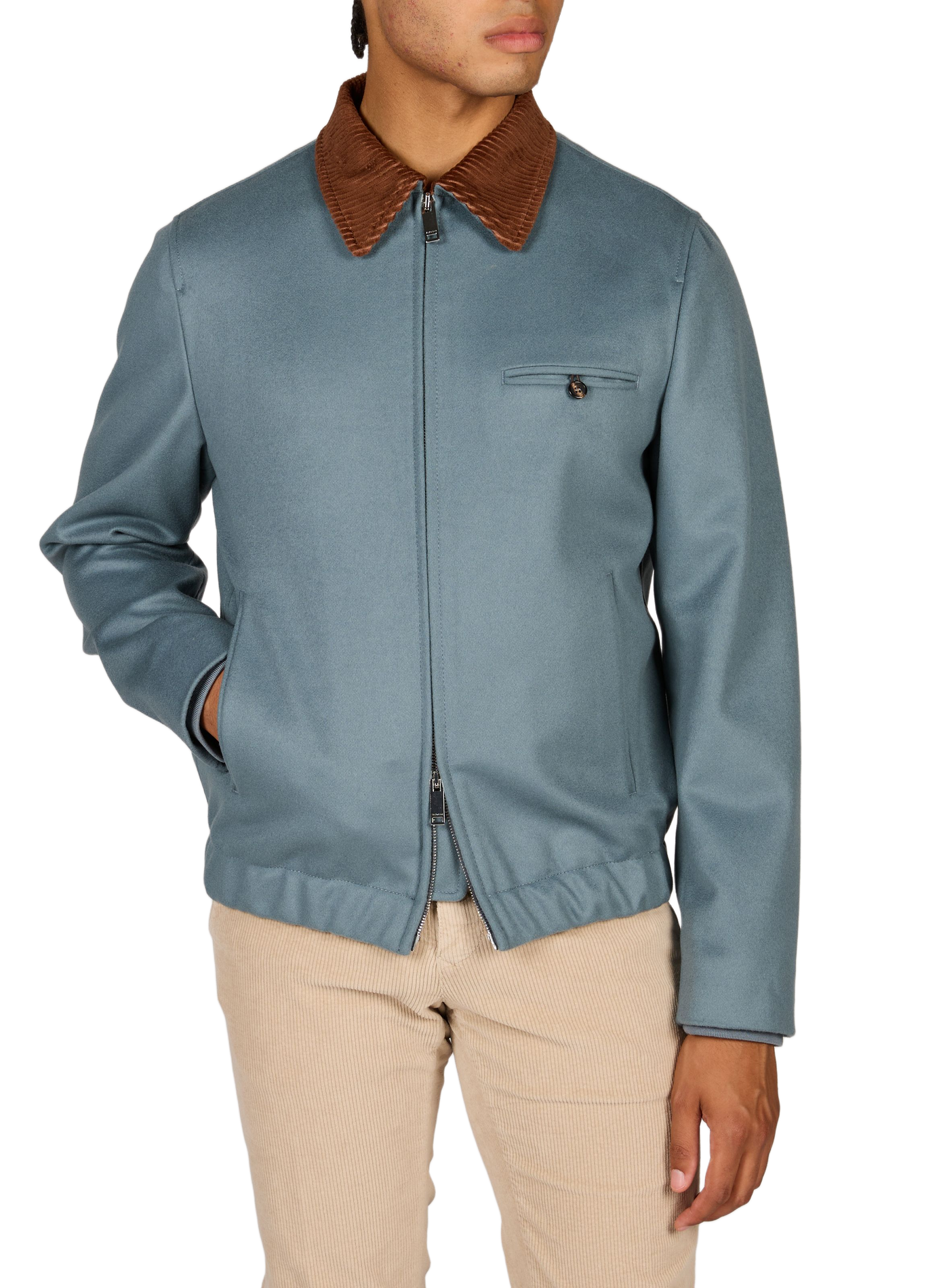 Veste oversize en laine mélangée SLOWEAR Bleu