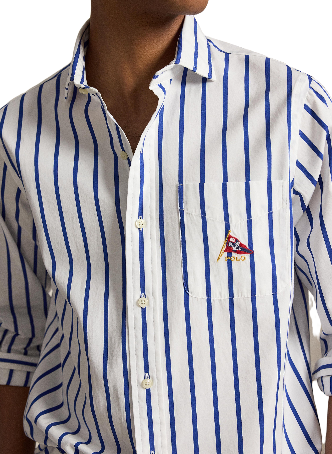 Straight striped cotton shirt POLO RALPH LAUREN White