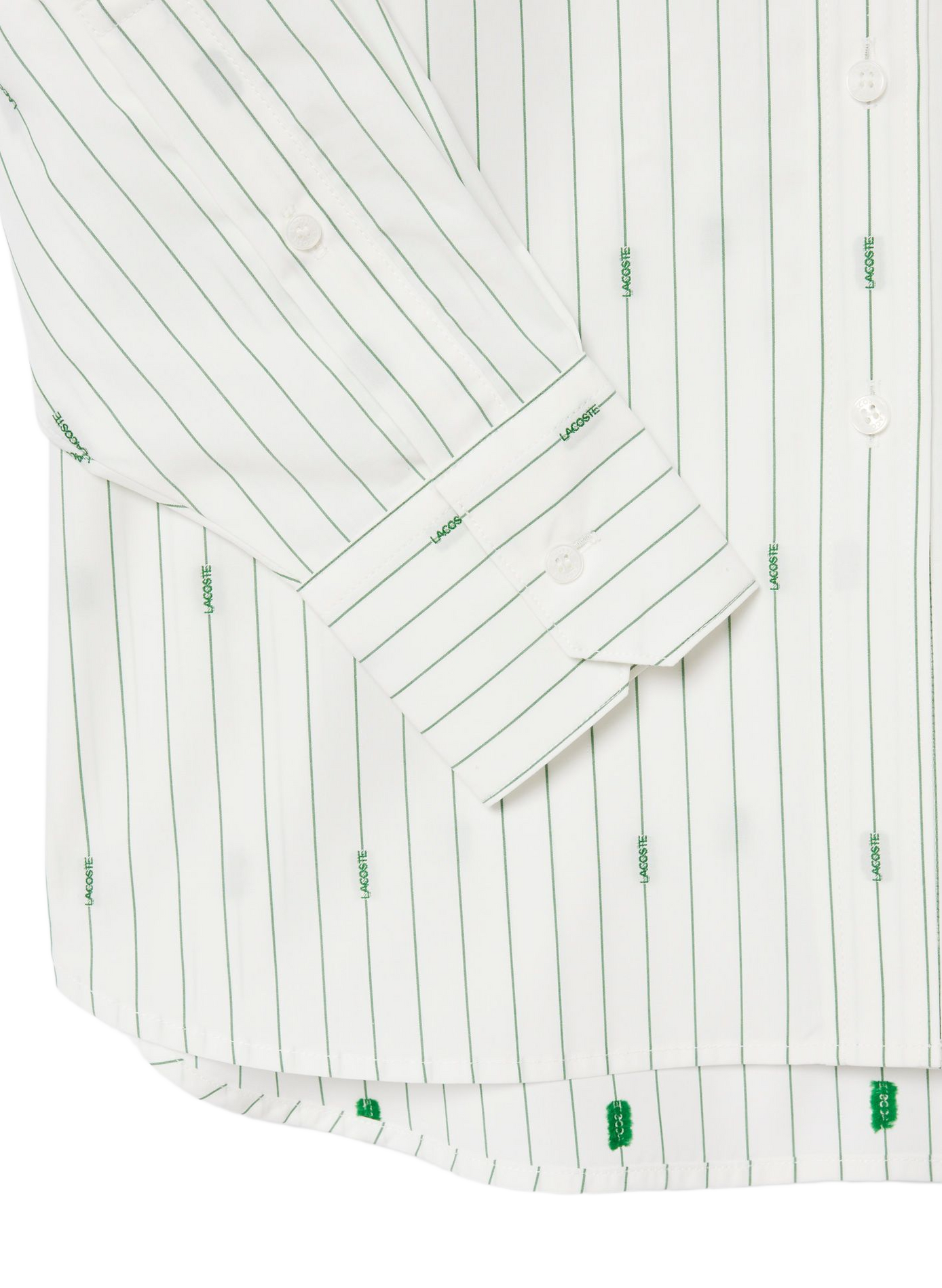 Chemise col classique manches contrastantes en coton LACOSTE Multicolour