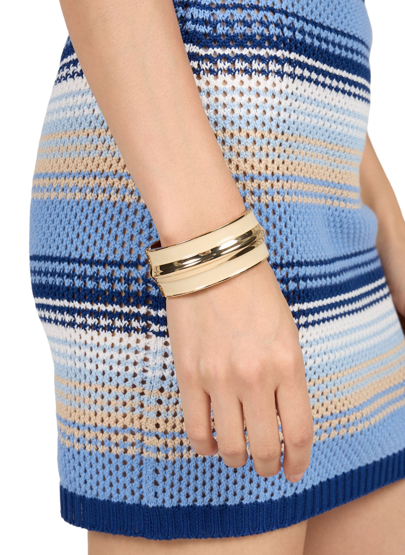 Enamel steel bracelet AU PRINTEMPS PARIS Beige