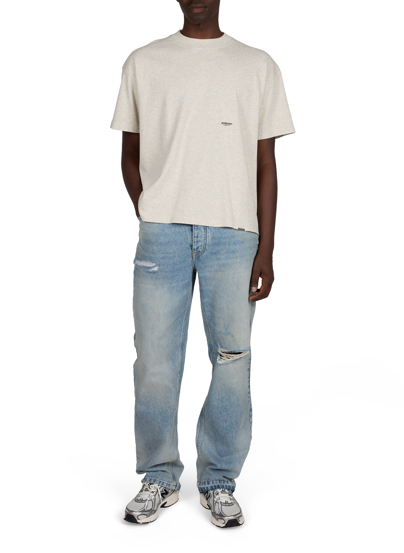 Round neck T-shirt REPRESENT Beige