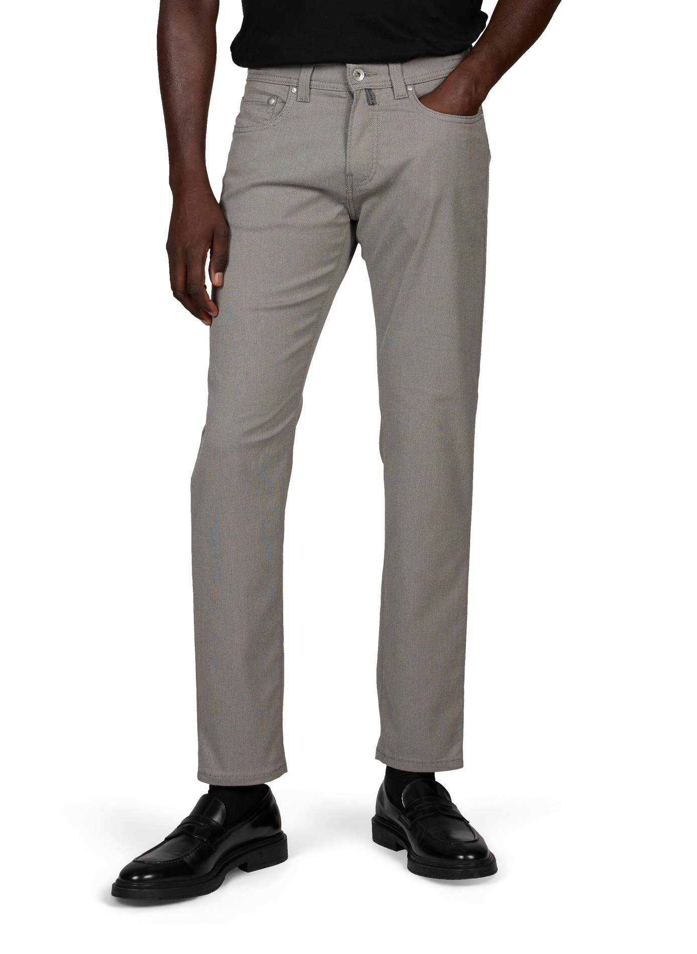 Slim-fit cotton-blend jeans PIERRE CARDIN Grey