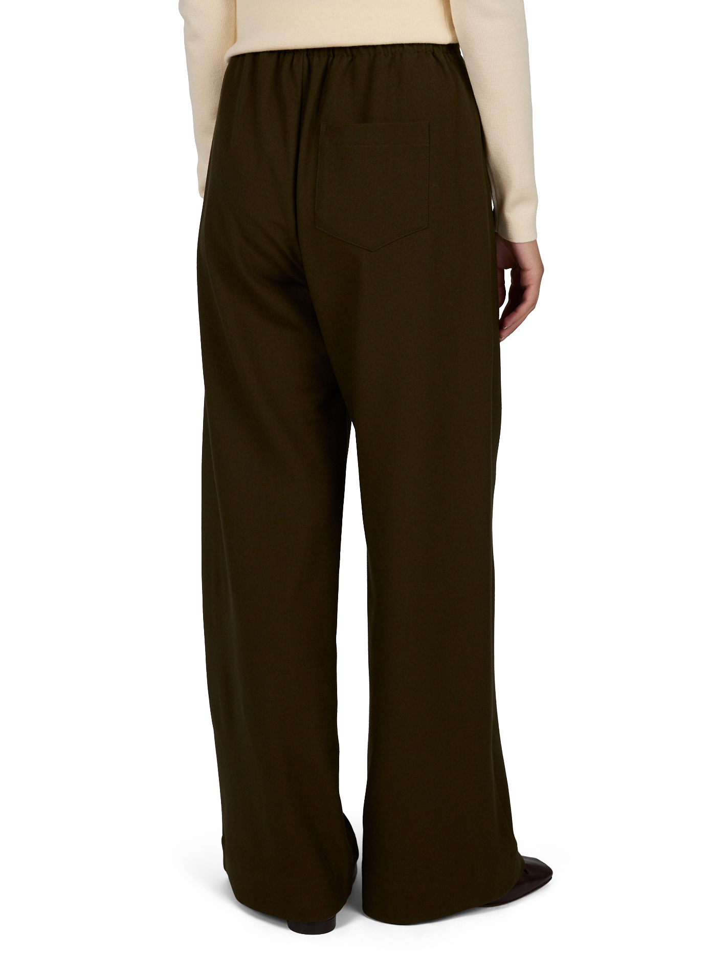 Weites Hosenbein Jio hohe Taille SUNCOO Khaki