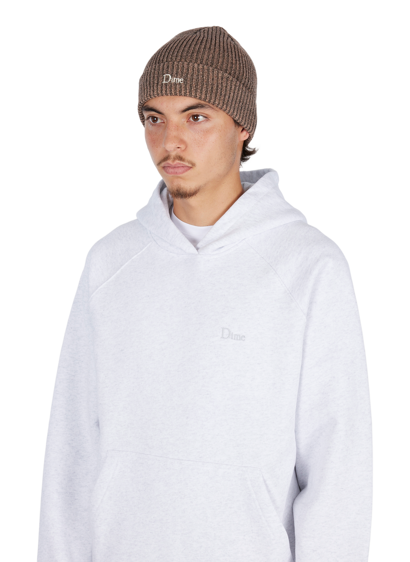 Cotton turn-up beanie DIME Beige