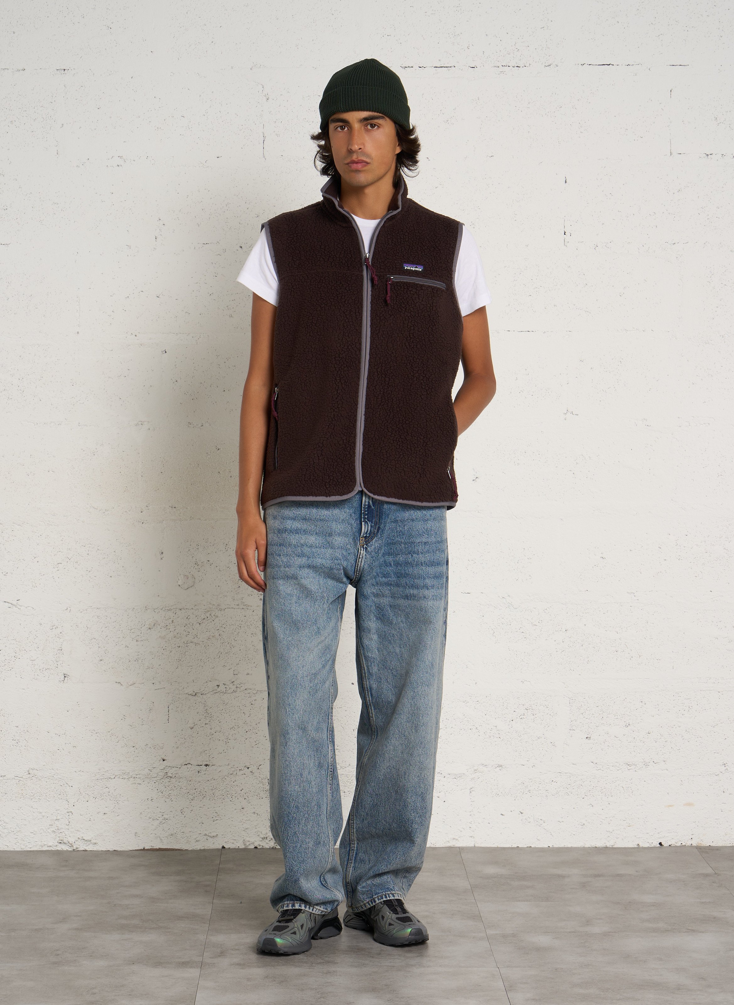 Rechte fleece met opstaande kraag PATAGONIA Bruin