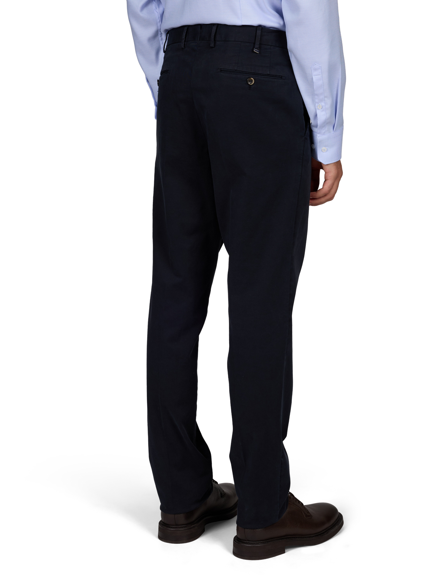Slim-Fit Virgin Wool Trousers PT01 Blue