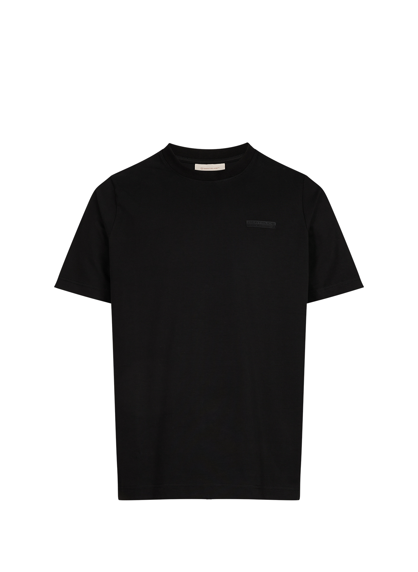 Loose-fitting plain cotton t-shirt GERTRUDE Black