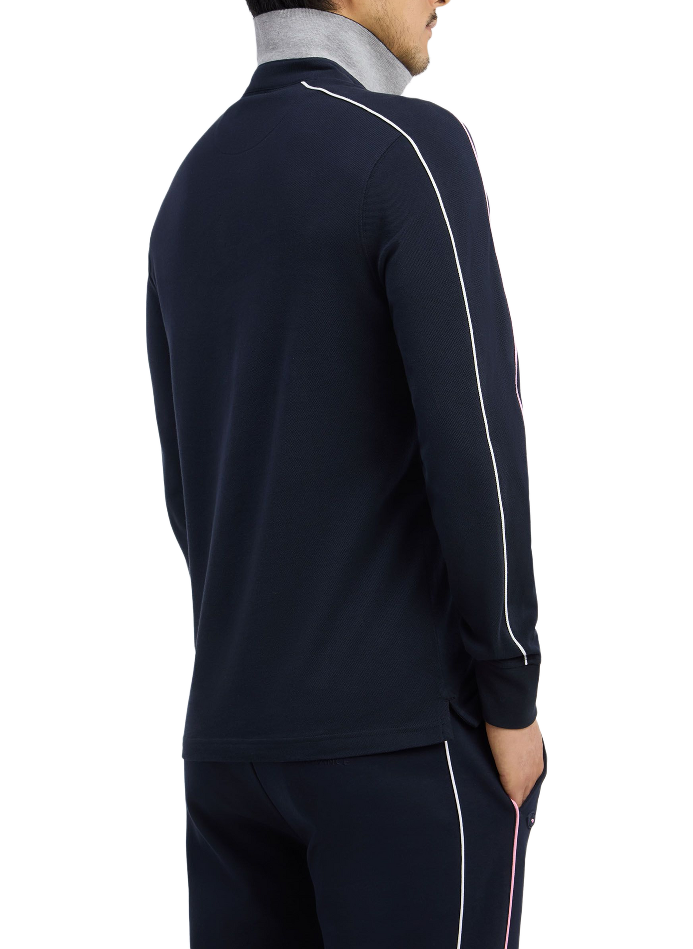 Polo manches longues en coton EDEN PARK Blue