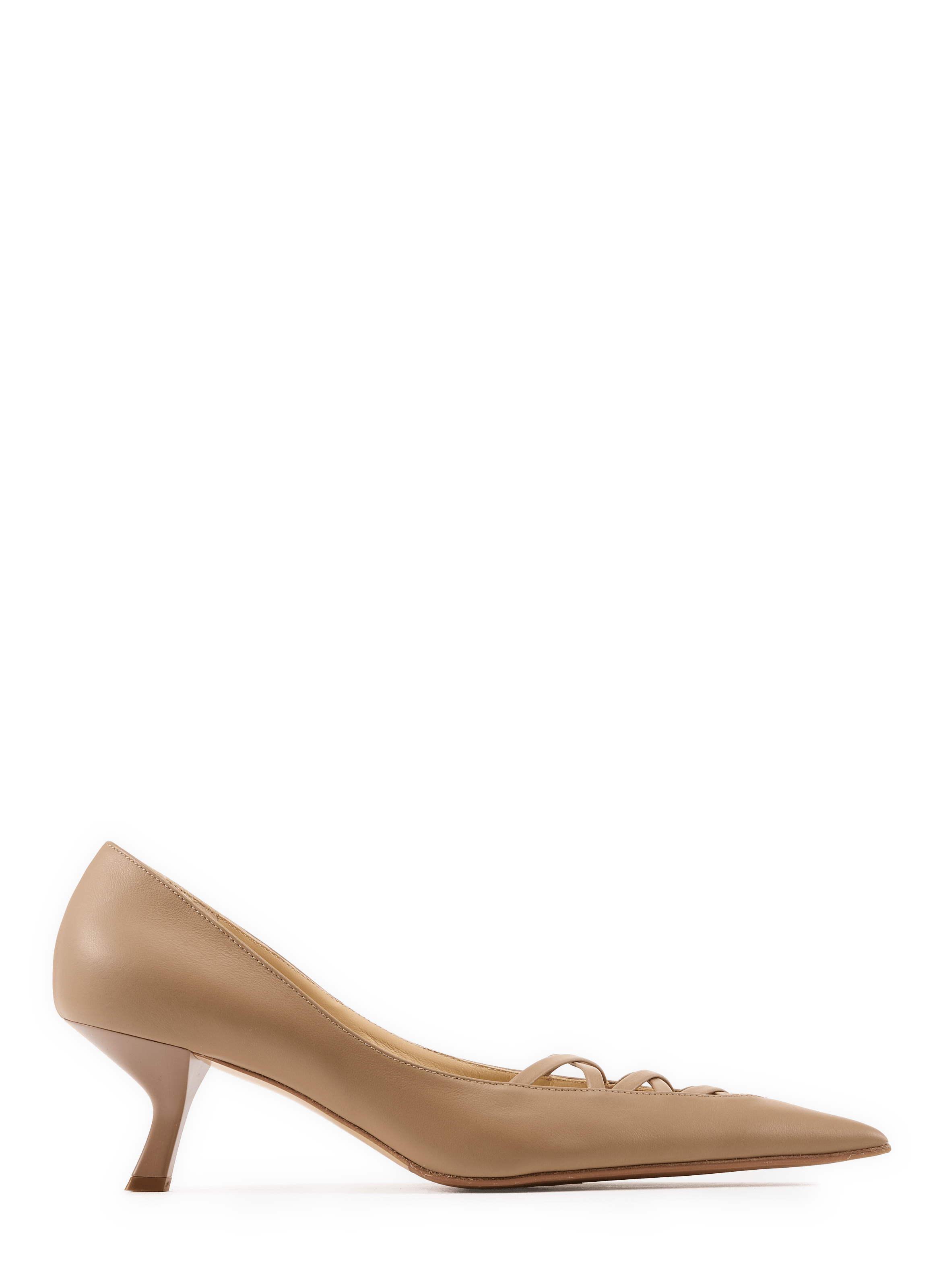 Ruby Pump 55-pumps van leer HAGELSTAM Bruin