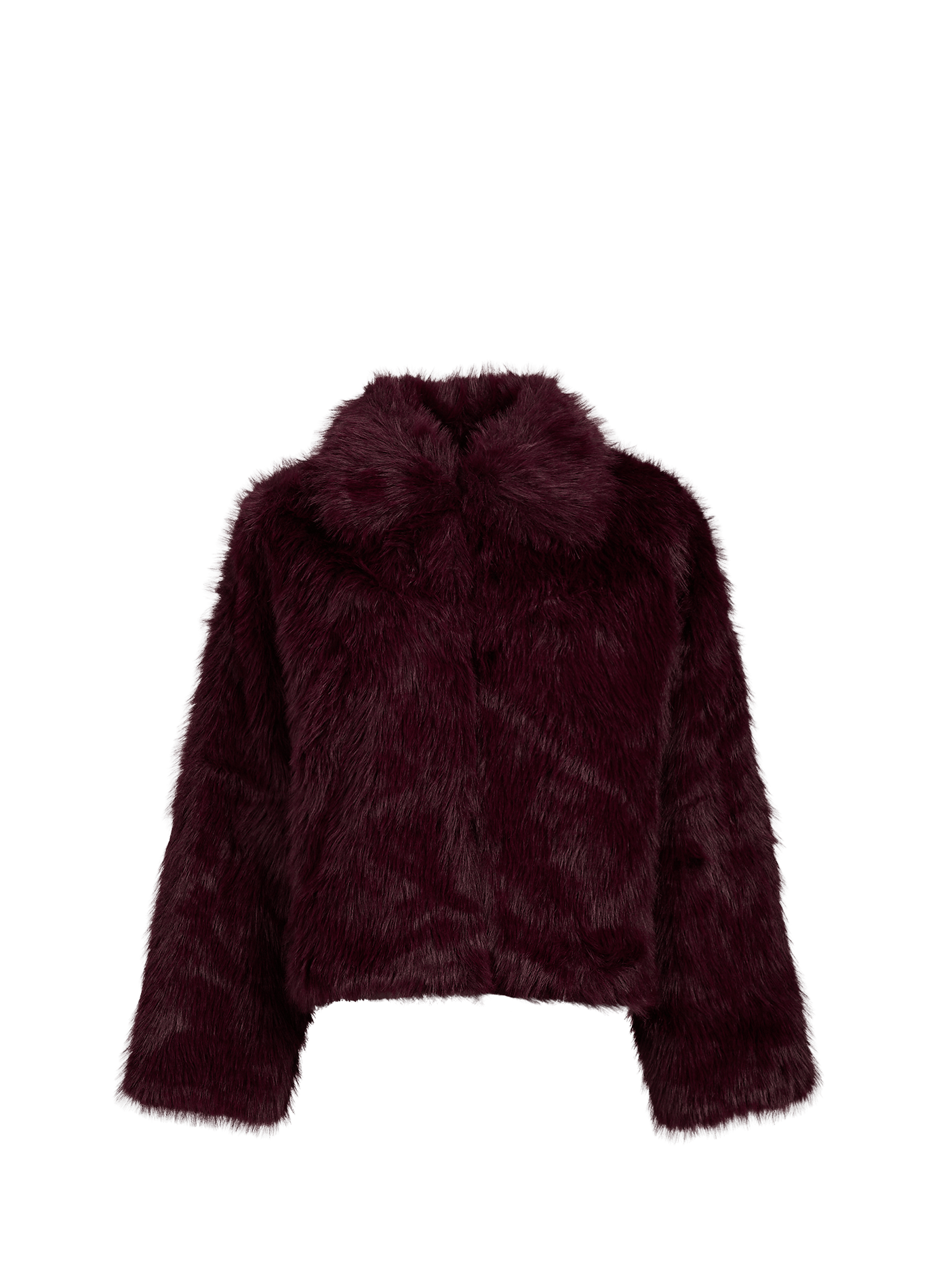 Chaqueta Nmevie recta con cuello clásico y efecto de pelo NOISY MAY Violeta