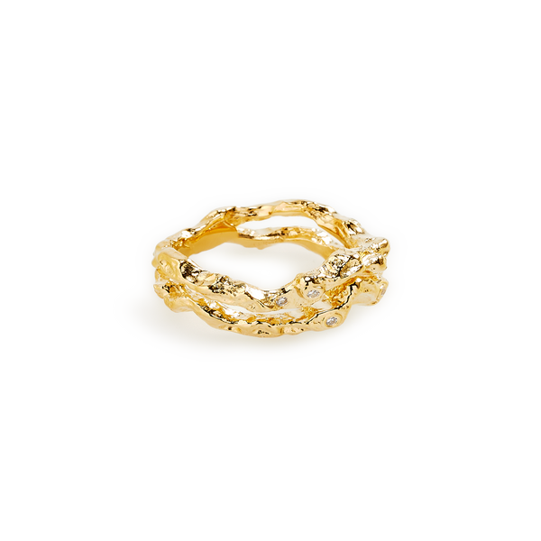 Ragbag Silver And Gold-plated Ring