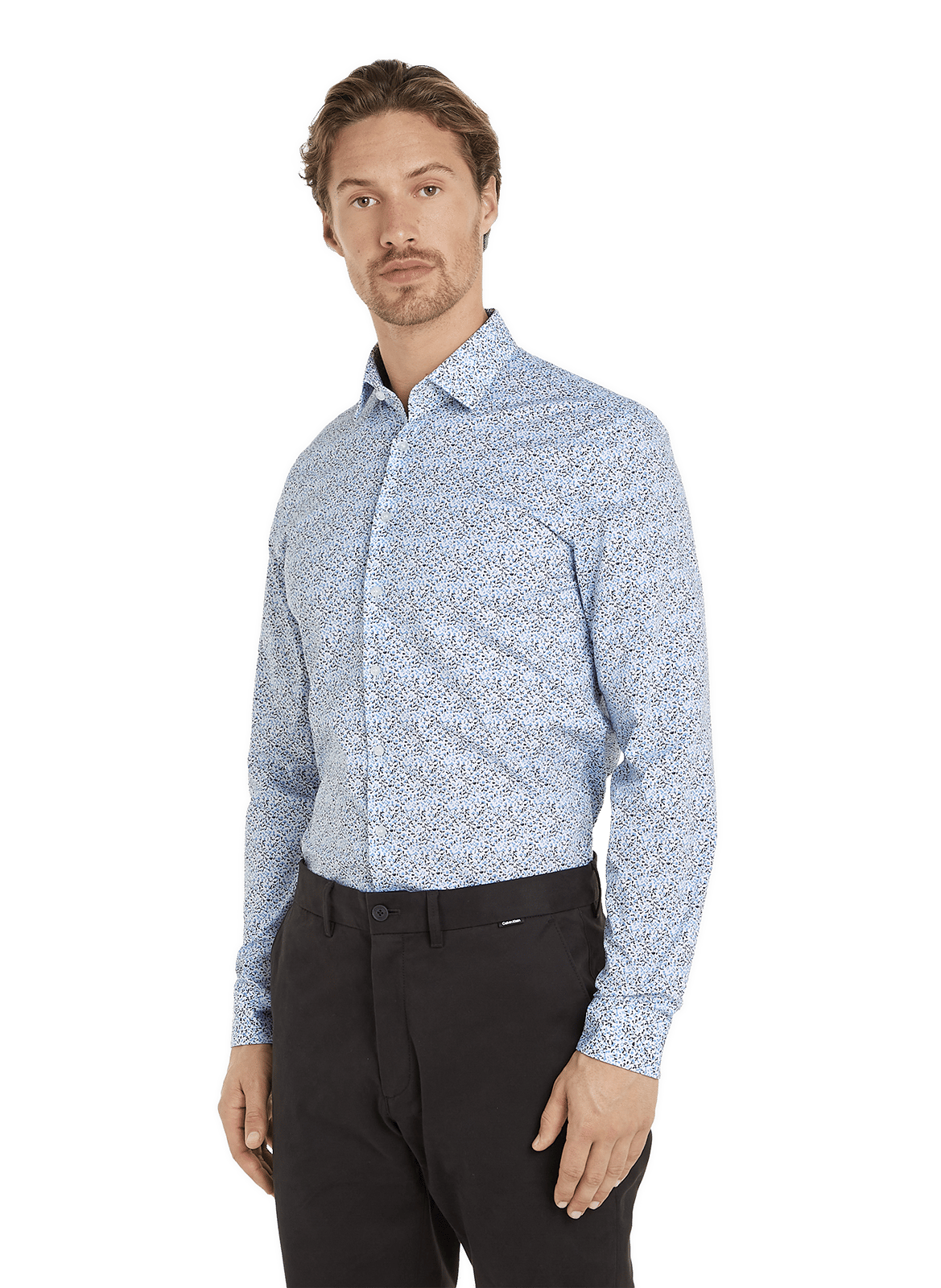 Chemise imprimée en coton CALVIN KLEIN Multicolore