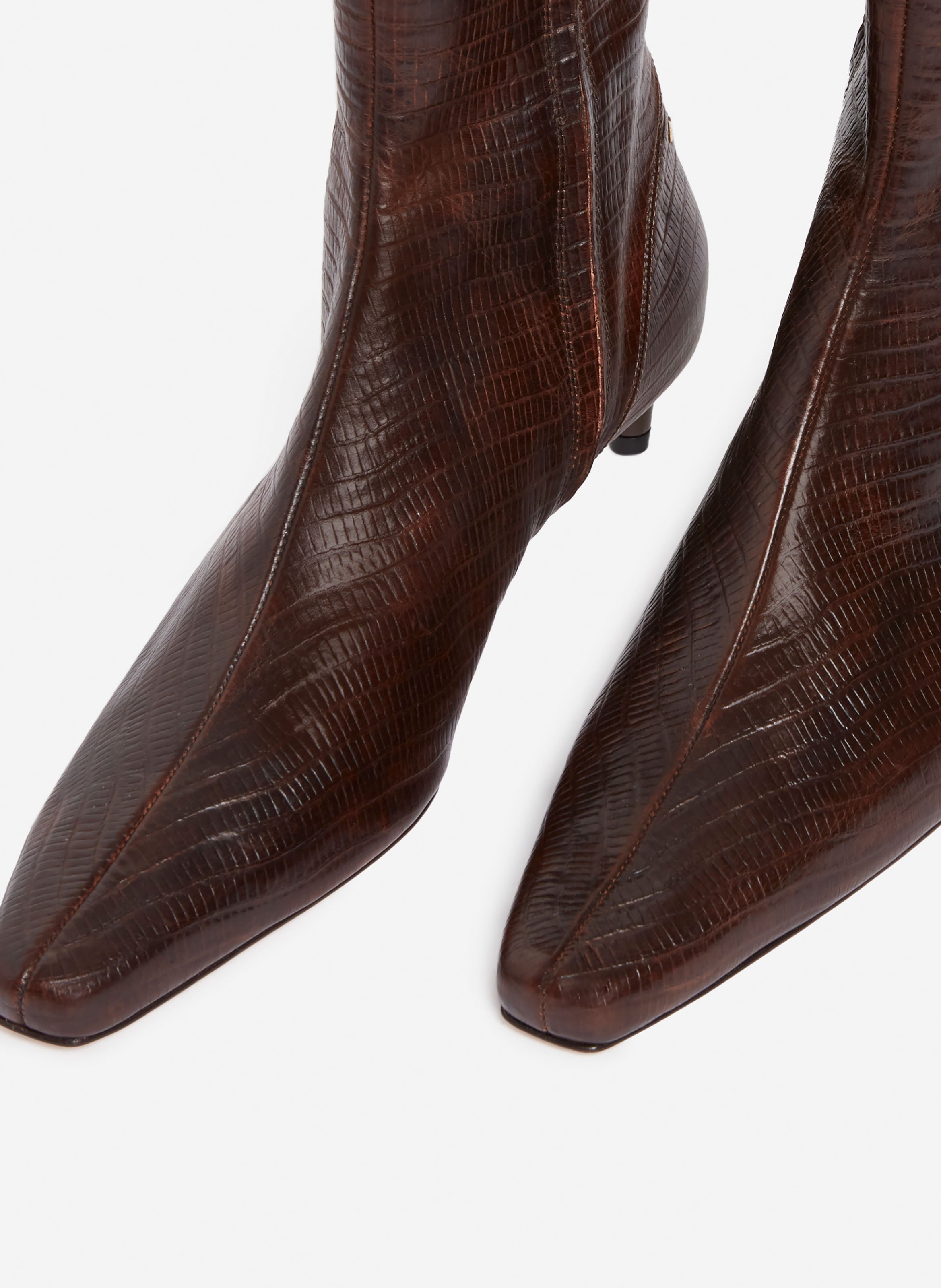 Bottines cuir marron daily VANESSA BRUNO Marron