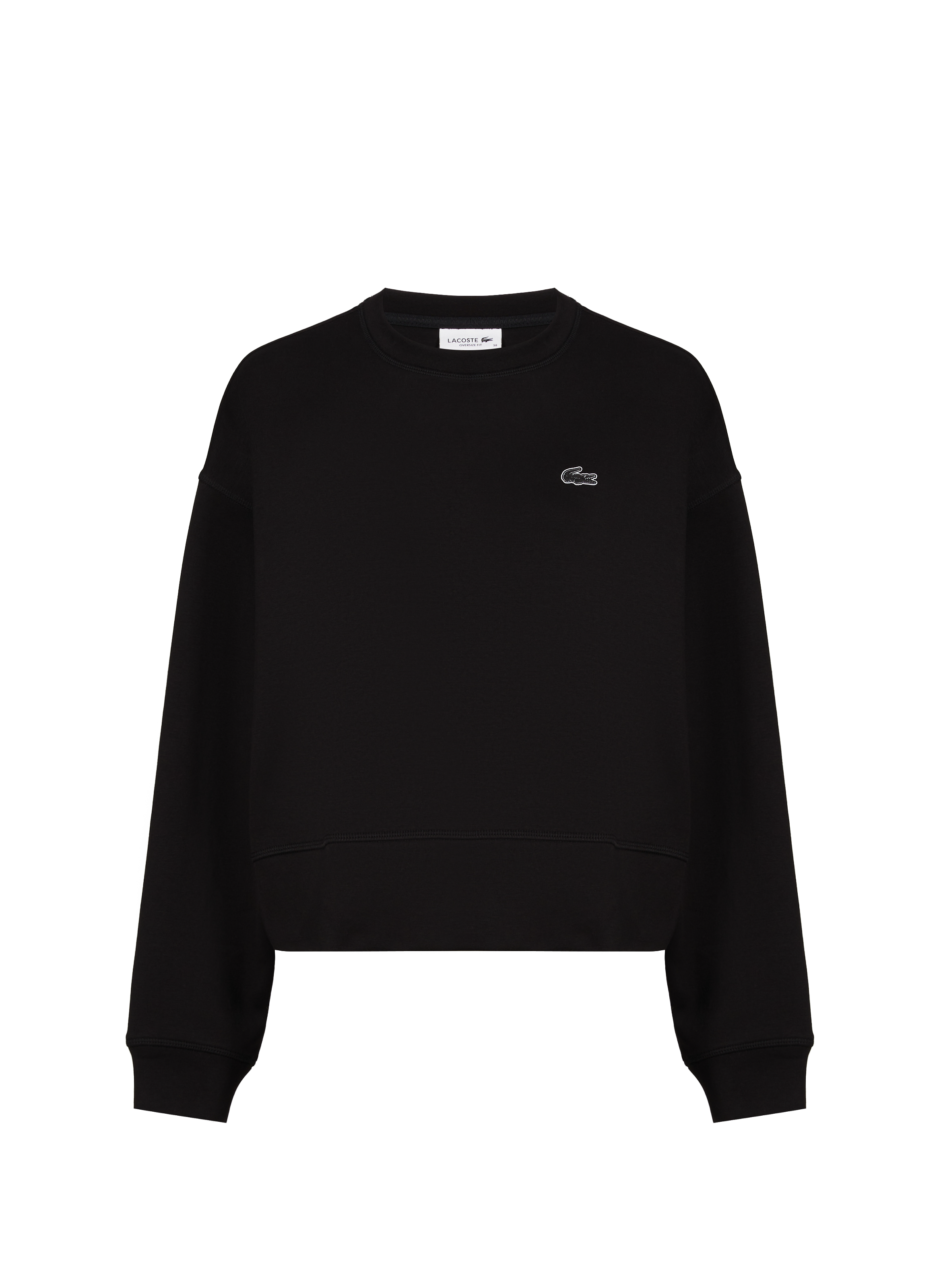 Sweatshirt en coton mélangé LACOSTE Noir