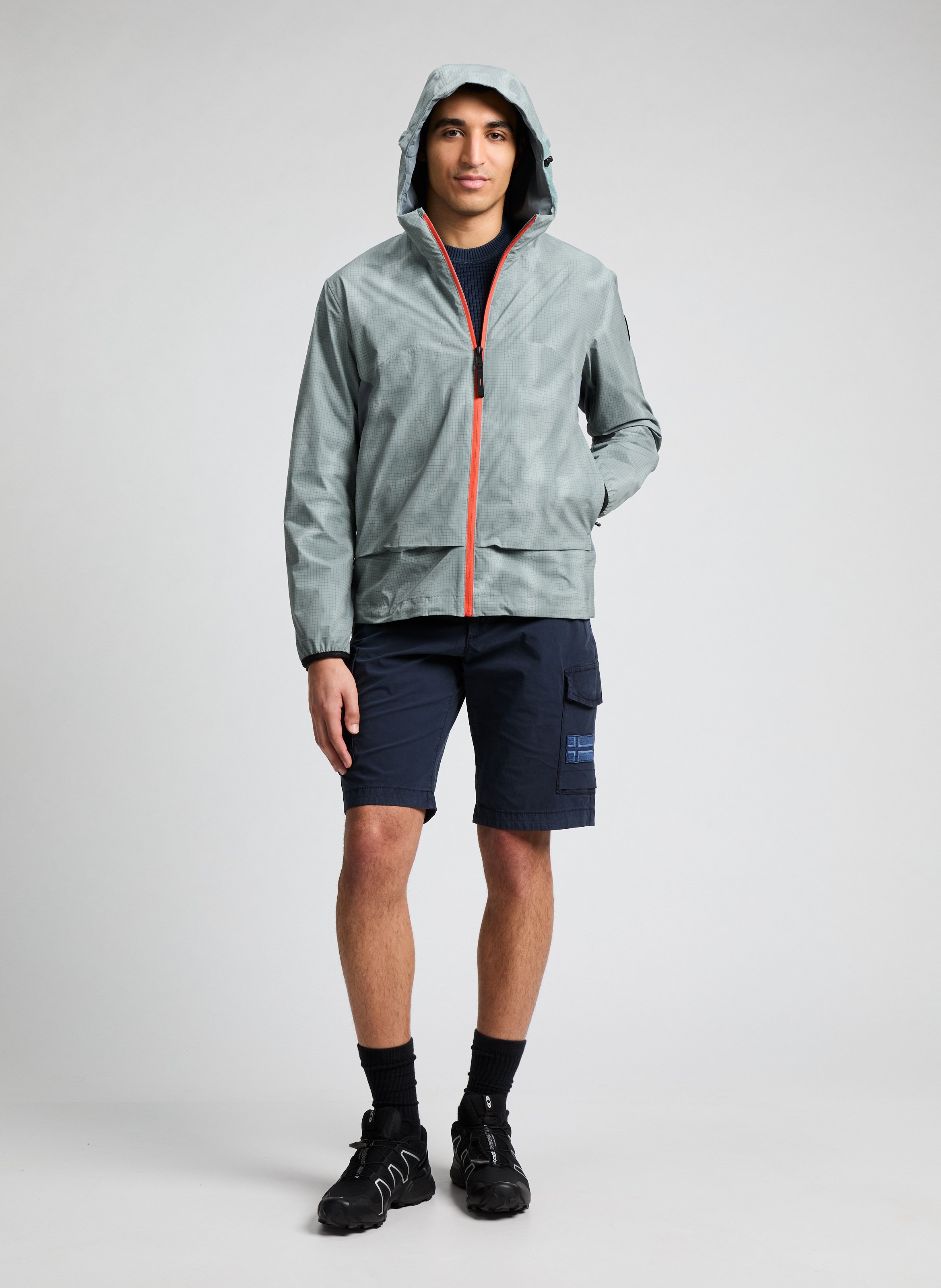 Korte katoenen cargobroek NAPAPIJRI Blauw