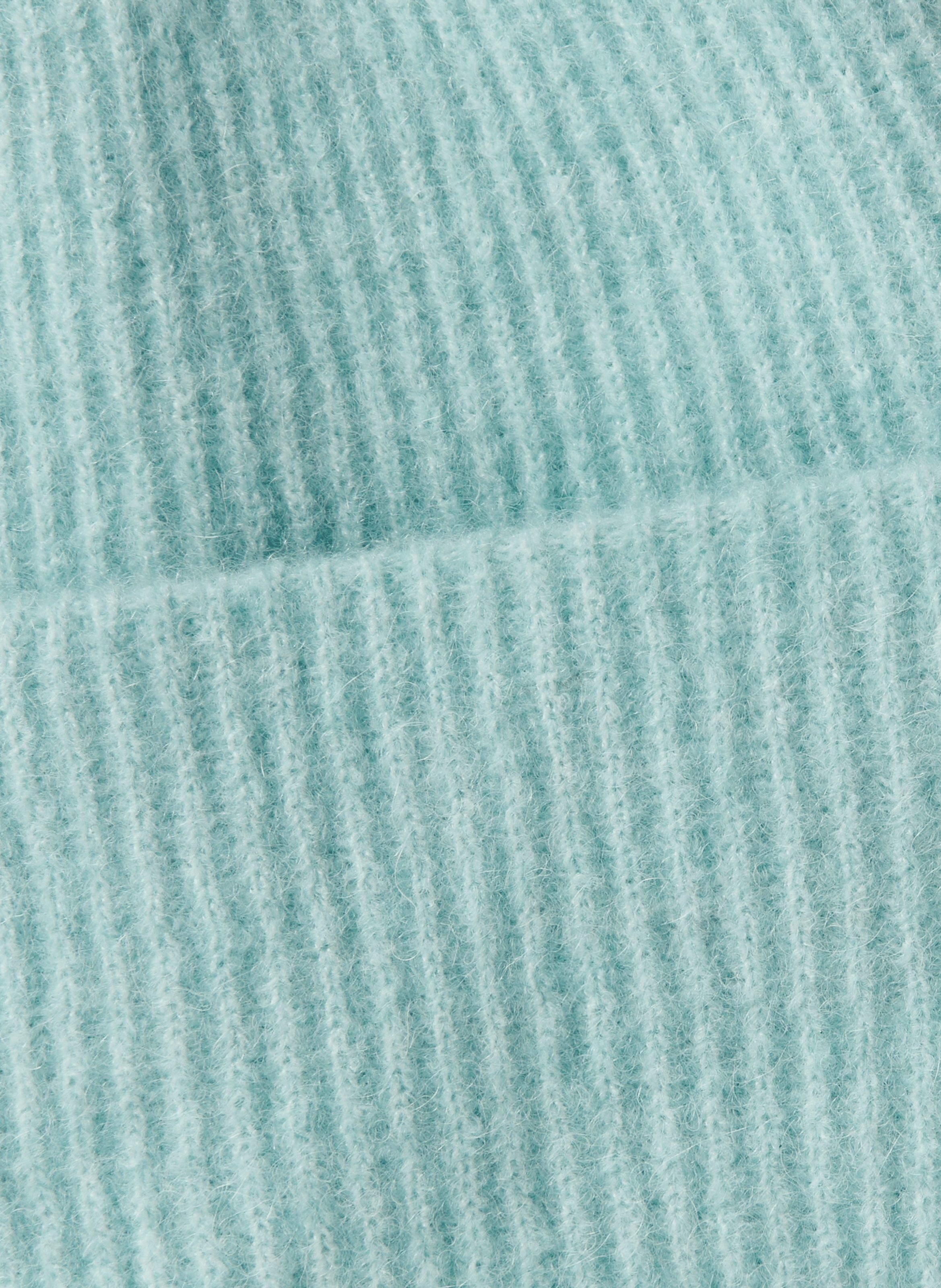 Wool blend knitted hat SAMSOE SAMSOE Blue