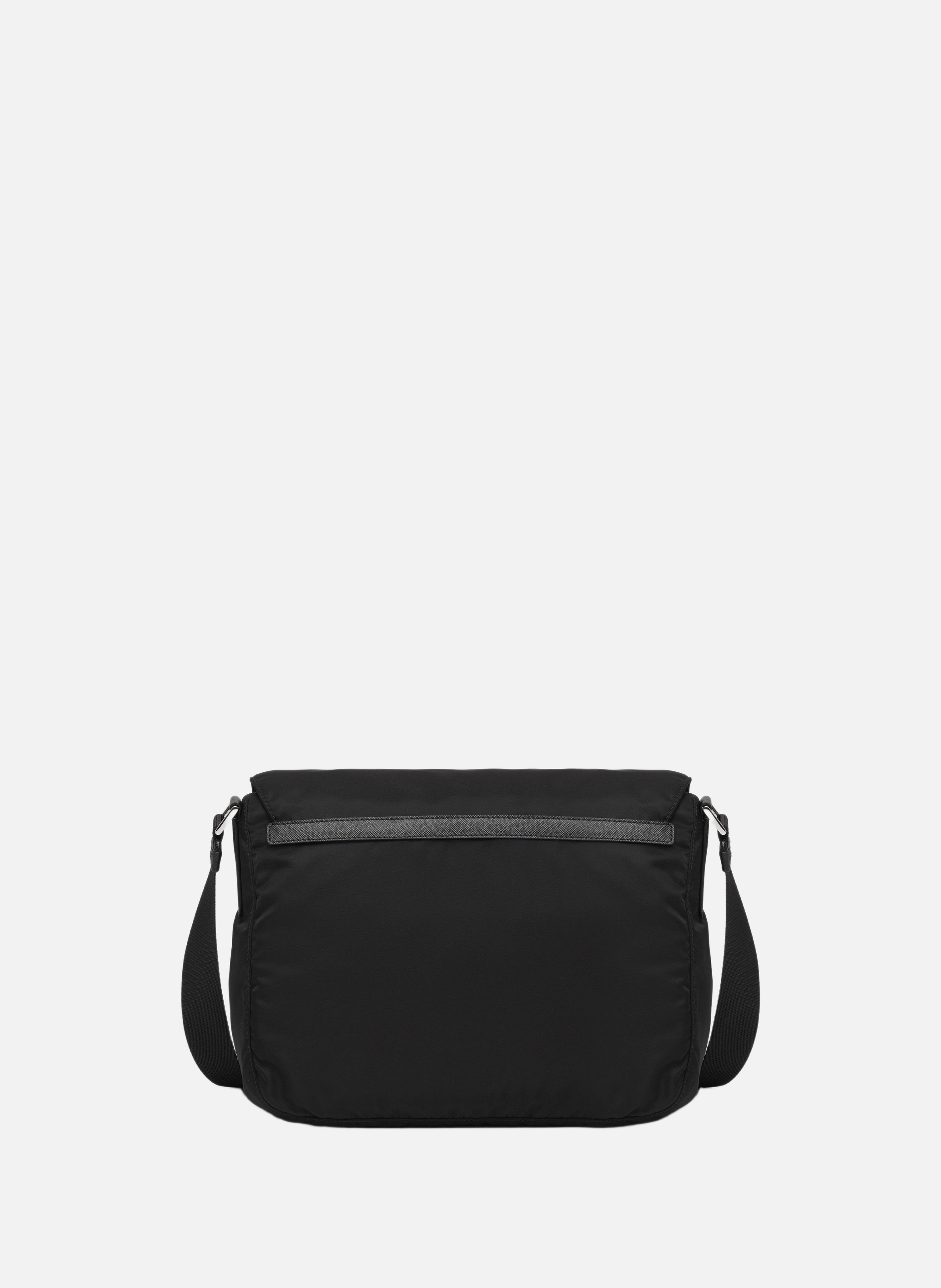 Sac porté épaule en re-nylon PRADA Noir