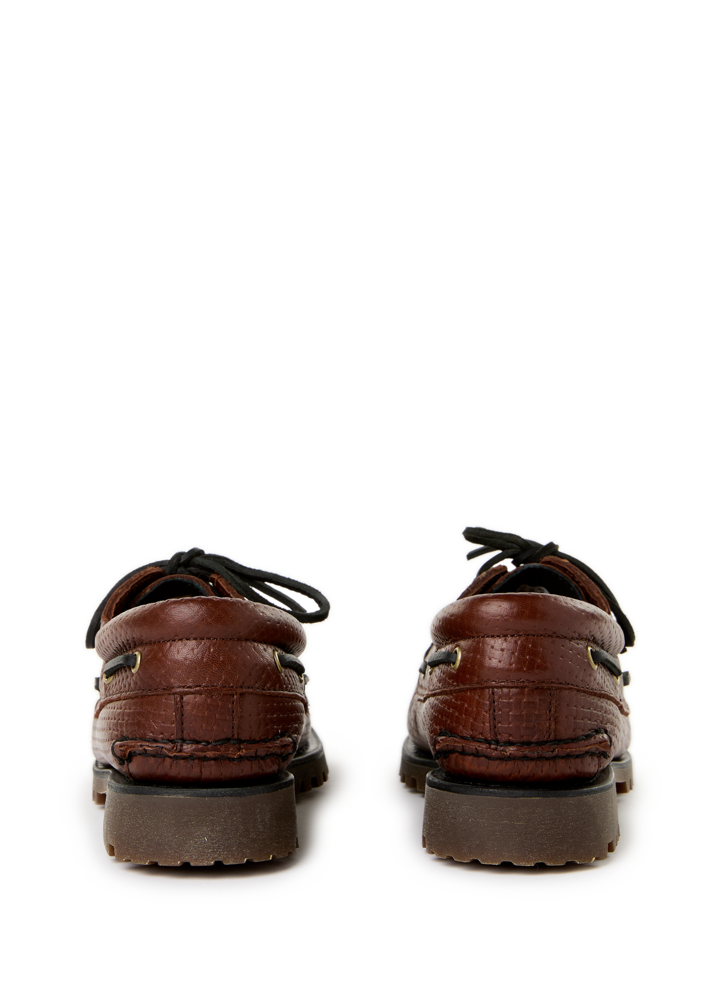 Scalloped leather loafers TIMBERLAND Brown