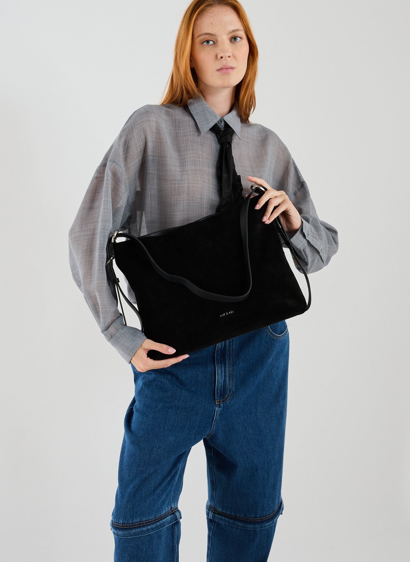 Sac en cuir NAT &amp; NIN Noir