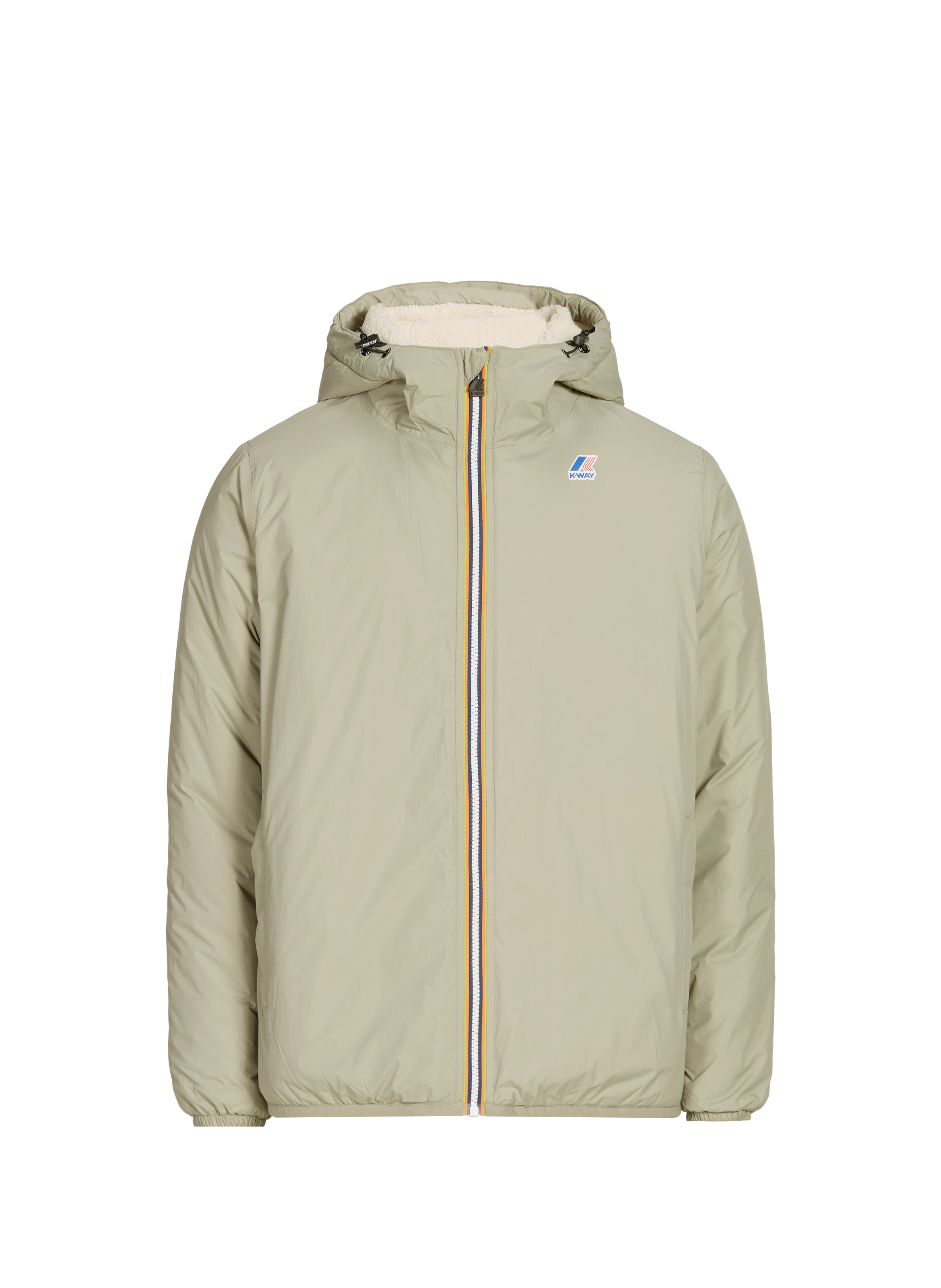 Straight hooded parka K-WAY Green