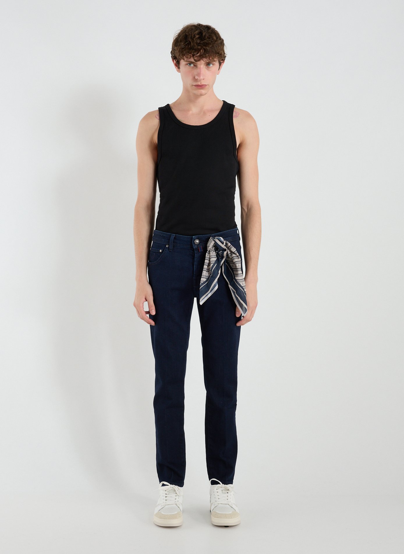 Cotton-blend slim-fit jeans JACOB COHEN Blue