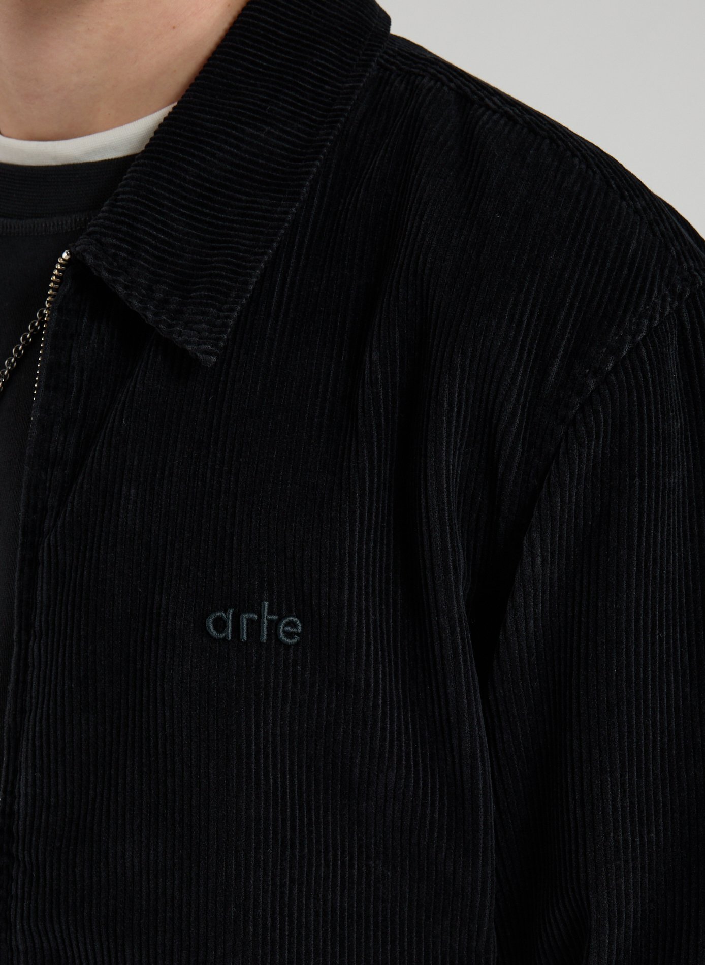 Jacket with classic cotton collar ARTE ANTWERP Black