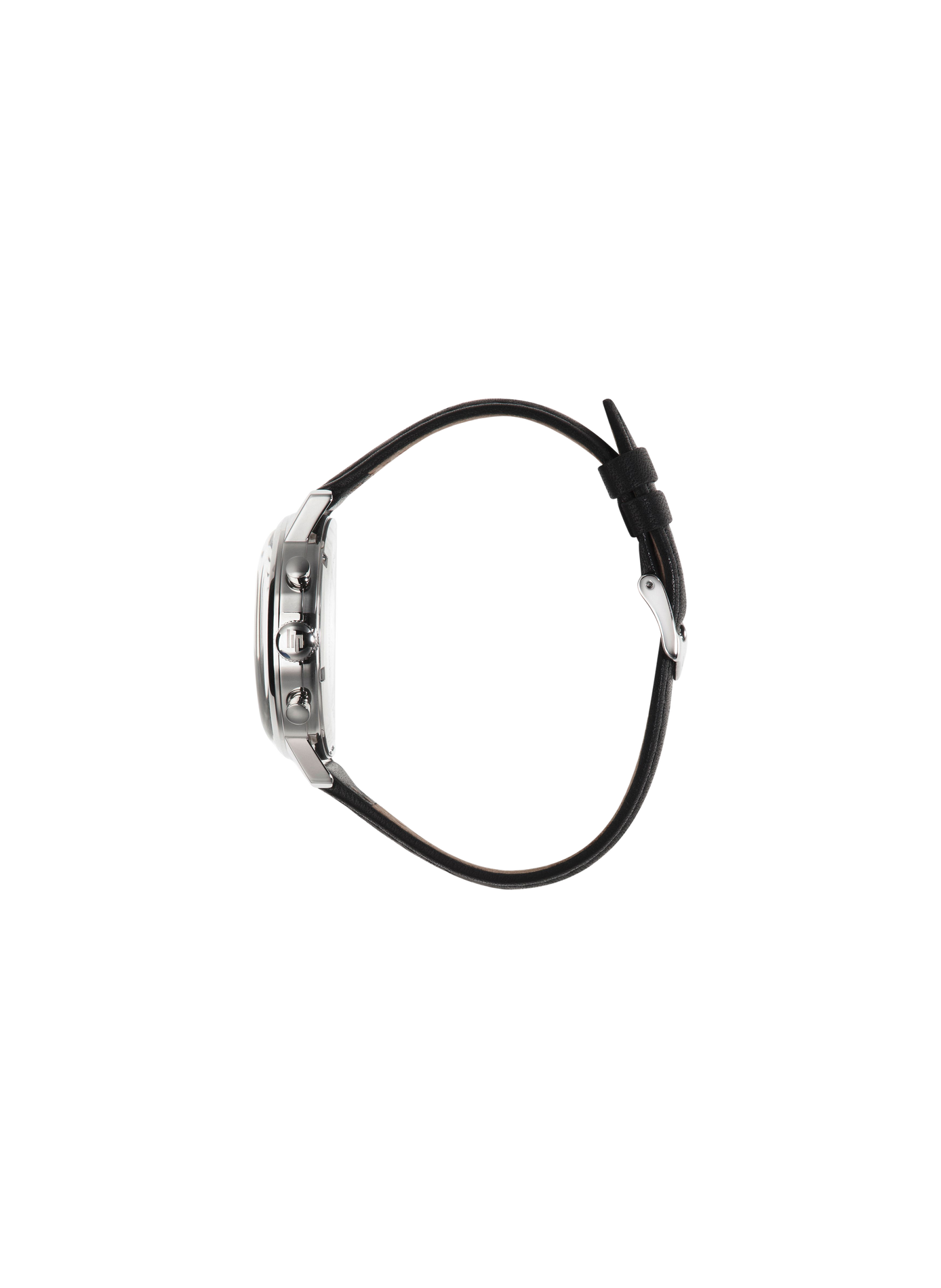 Montre à quartz en cuir LIP Noir