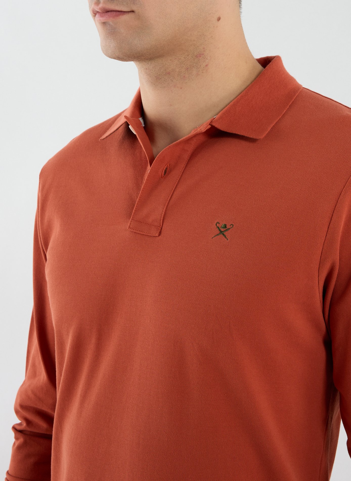 Long sleeve polo shirt HACKETT Beige