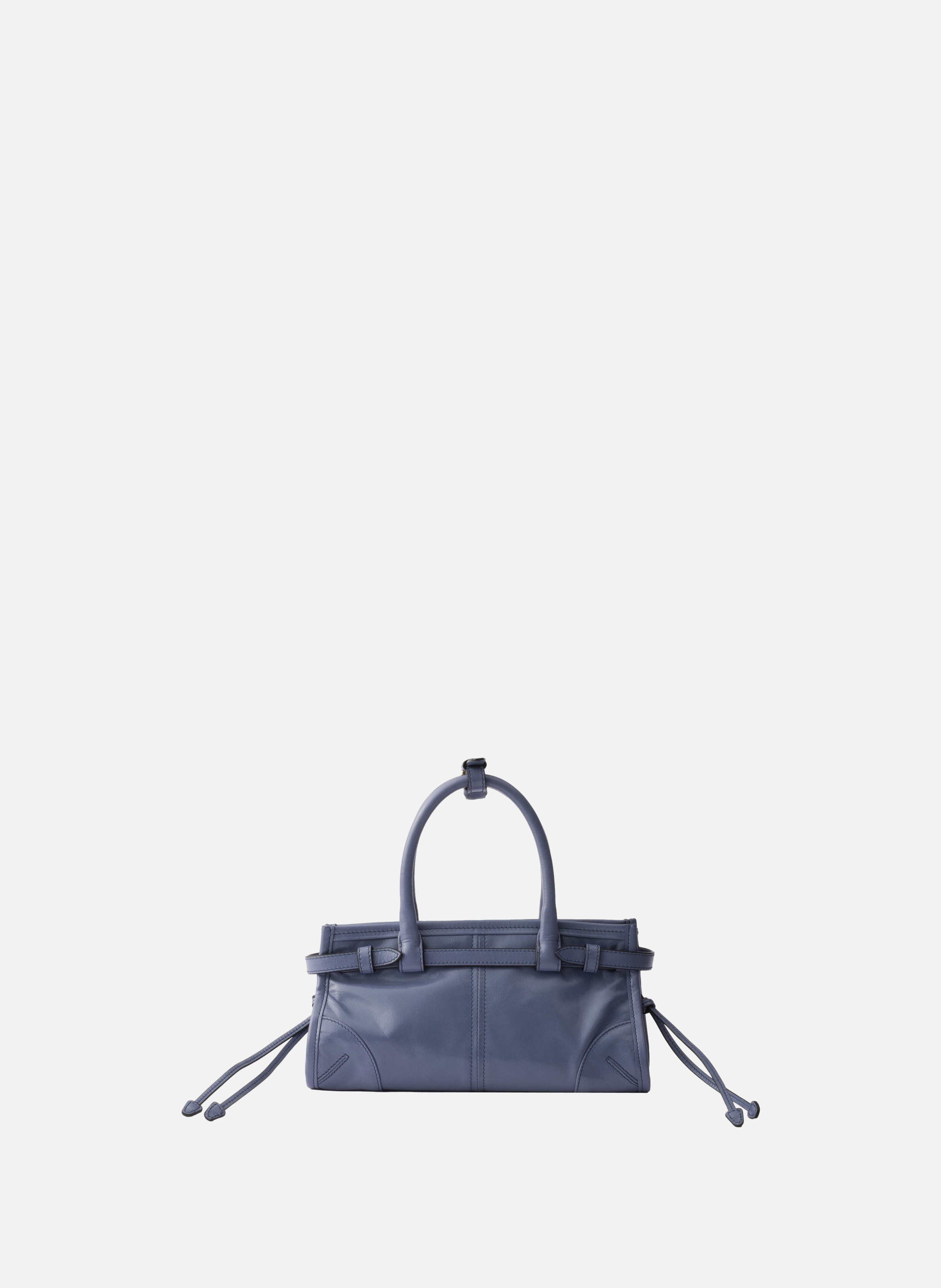 Mini sac à main prada bonnie en cuir PRADA Bleu