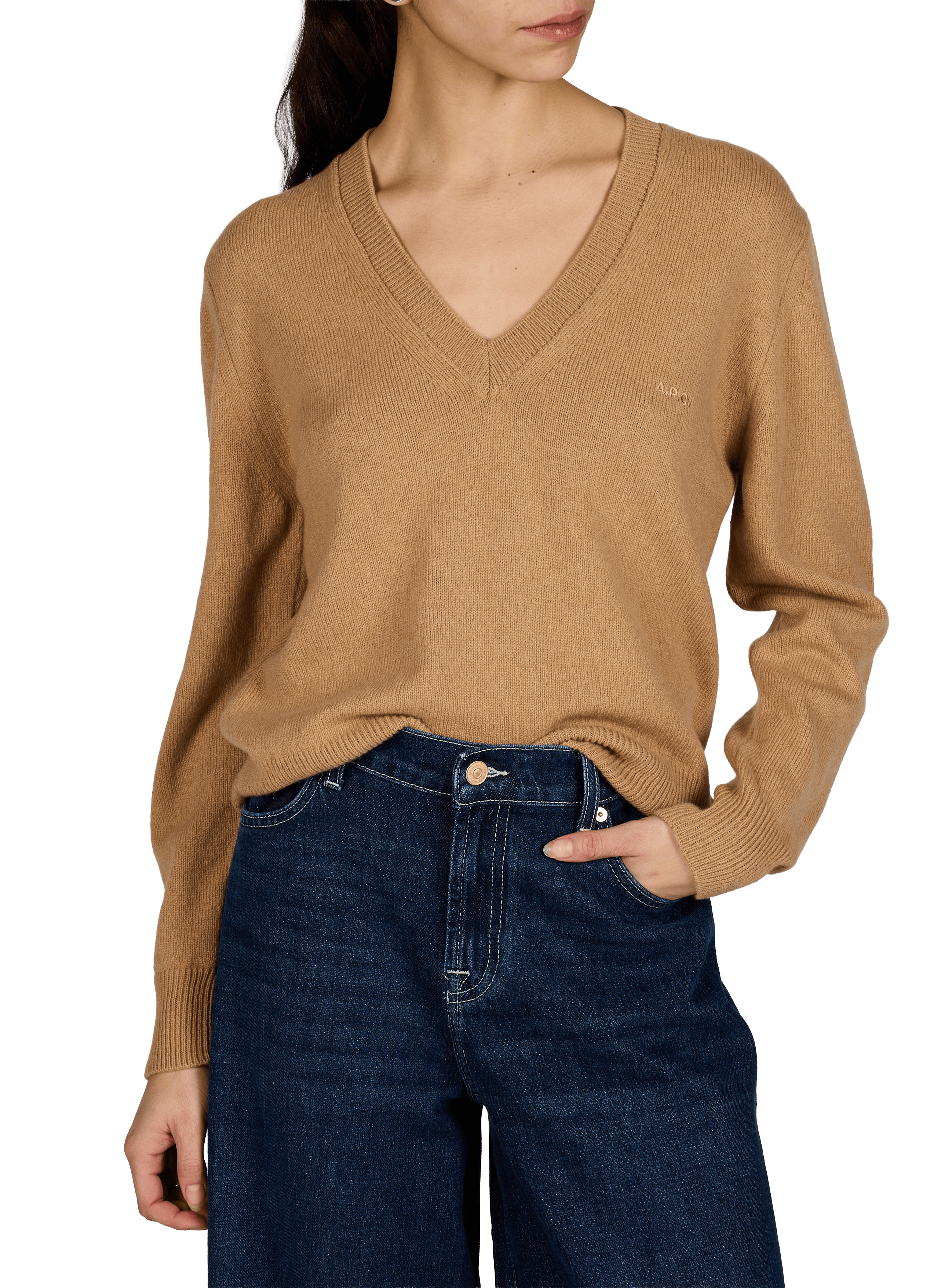 Pull en laine  A.P.C. Beige